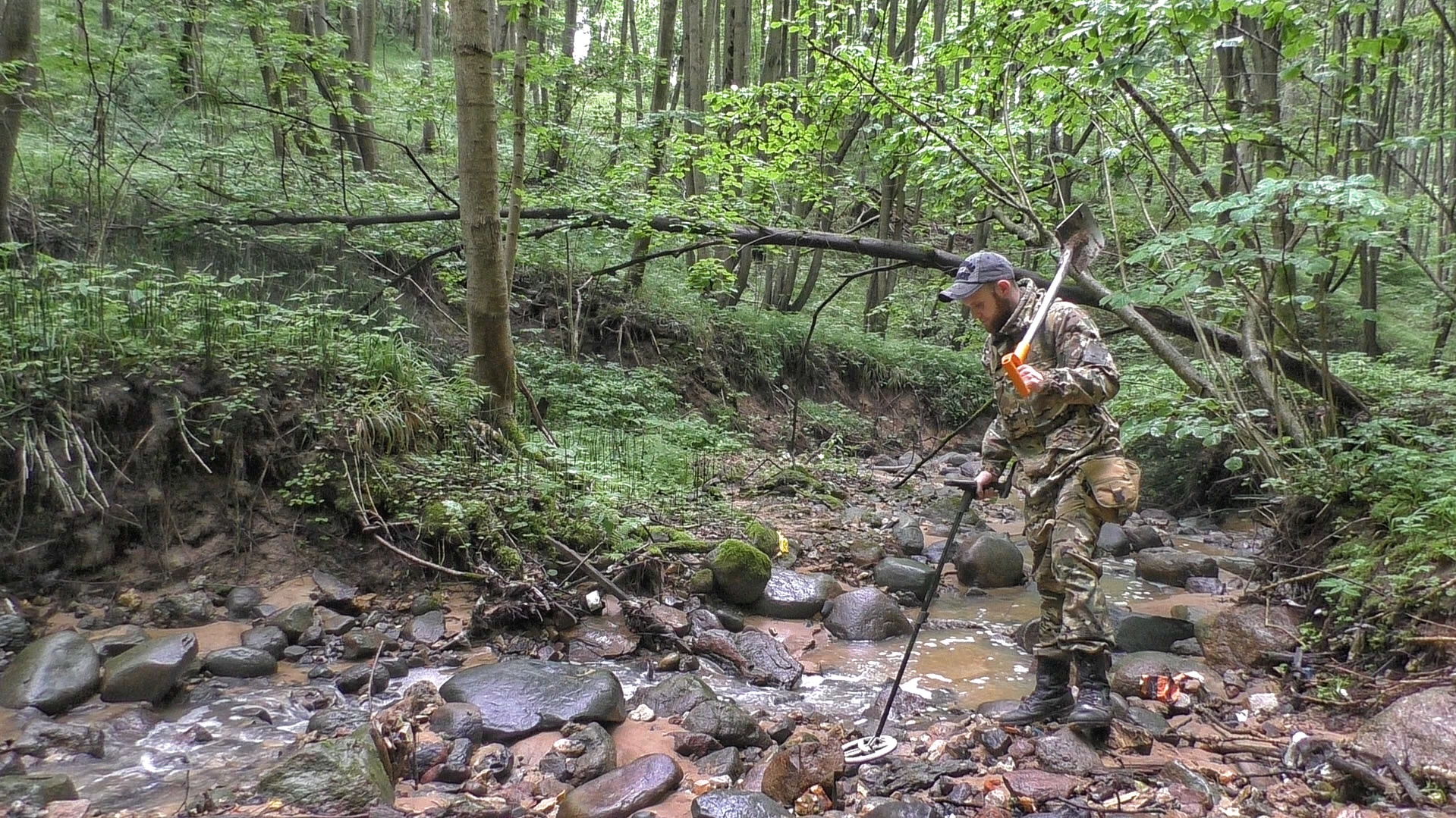 Finds from an old ravine! Searching for gold with a metal detector - My, Search, Metal detector, Hobby, Travels, Treasure hunt, Numismatics, Find, Video, Longpost