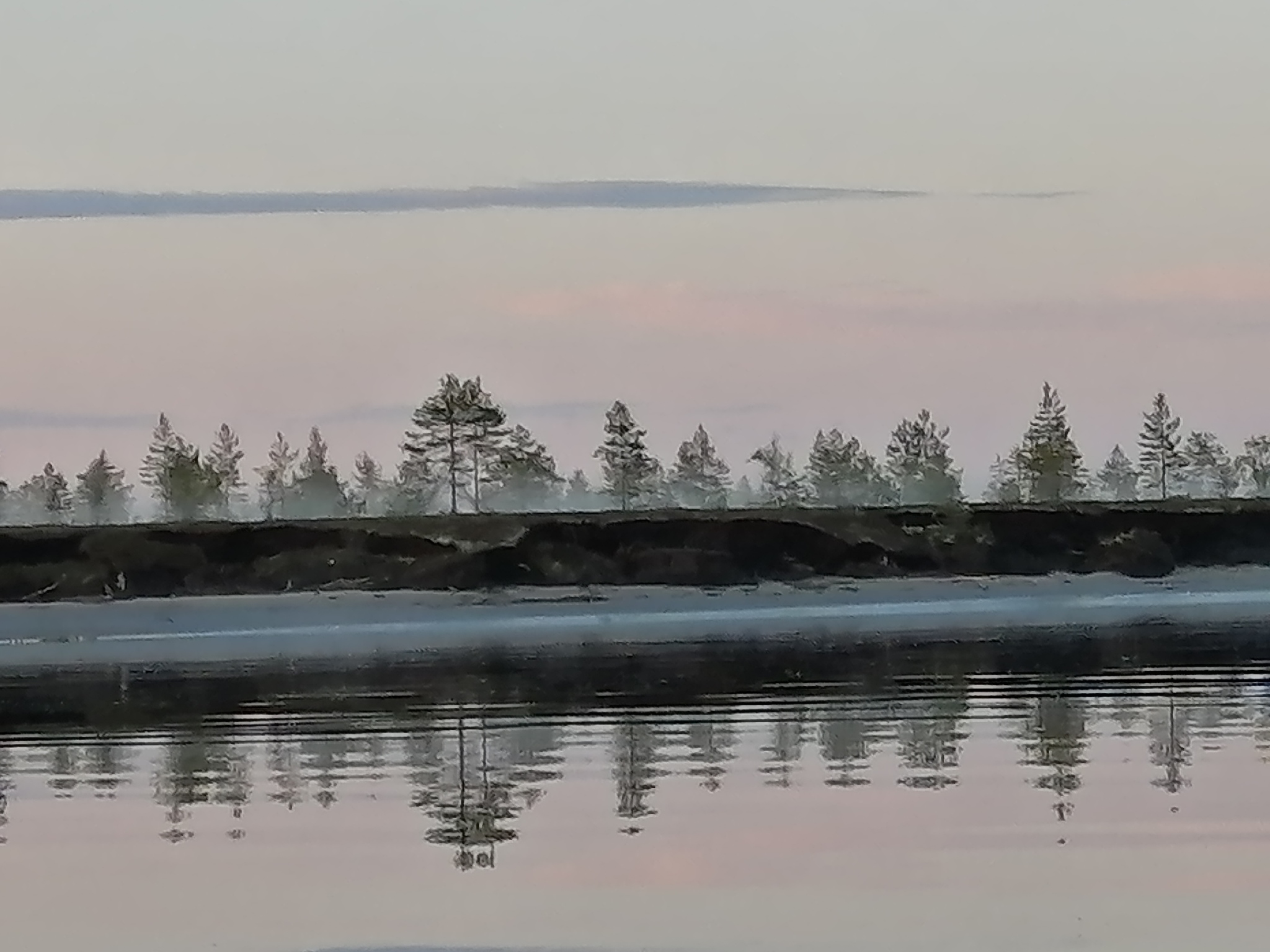 Since everyone is bragging about the moons over the sea, here are photos from the trip on July 1st. Moon over the white sea - My, White Sea, moon, Sunset, White Nights, Longpost