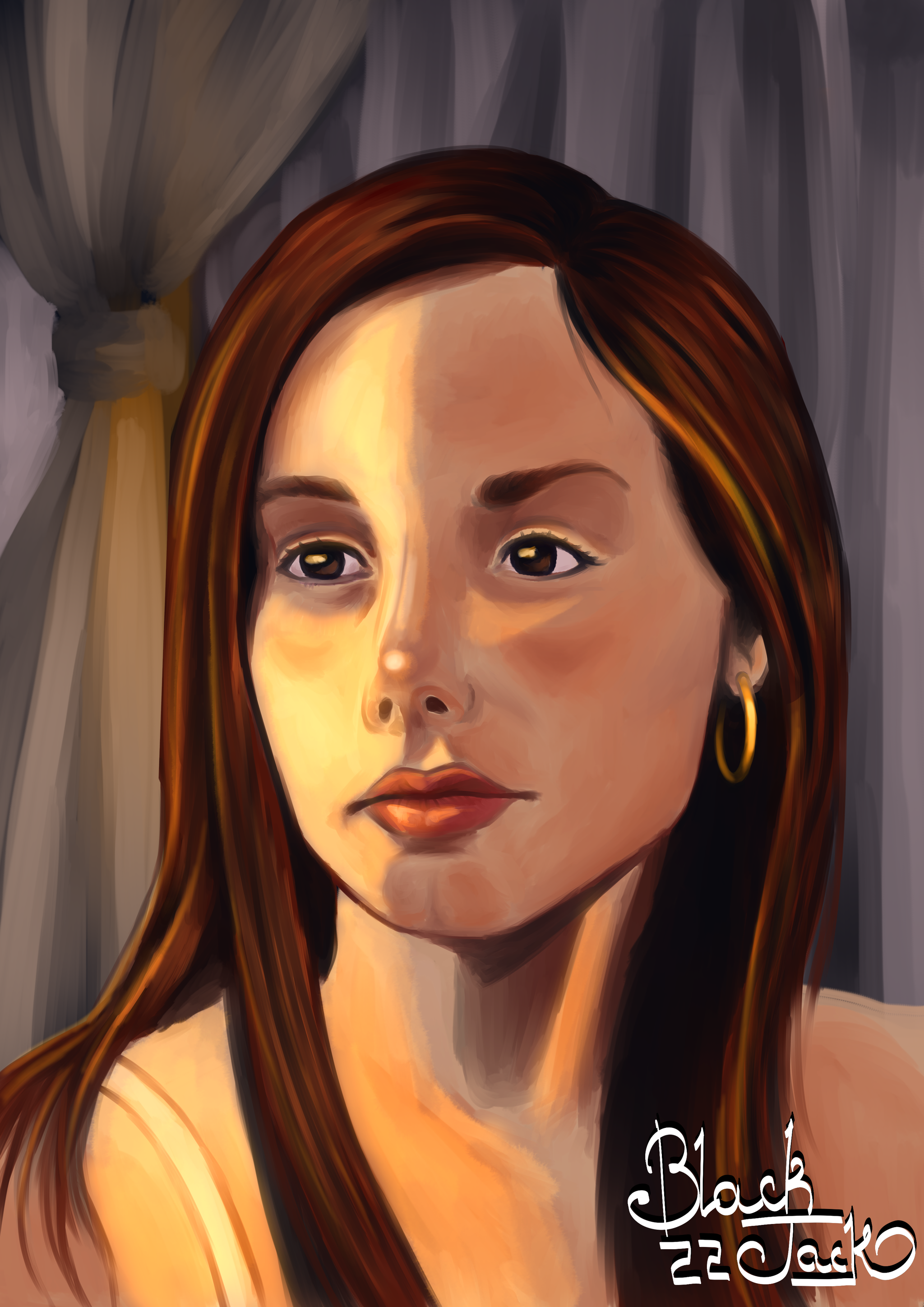 Portrait - My, Portrait, Drawing, Computer graphics, Beginner artist