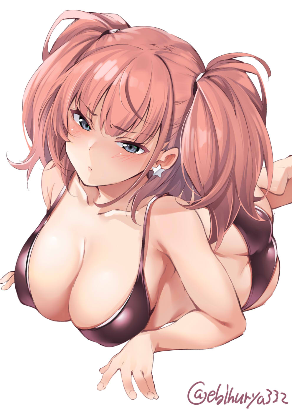 Atlanta - NSFW, Kantai collection, Atlanta, Anime, Anime art, Swimsuit, Bikini, Sugoi dekai, Boobs