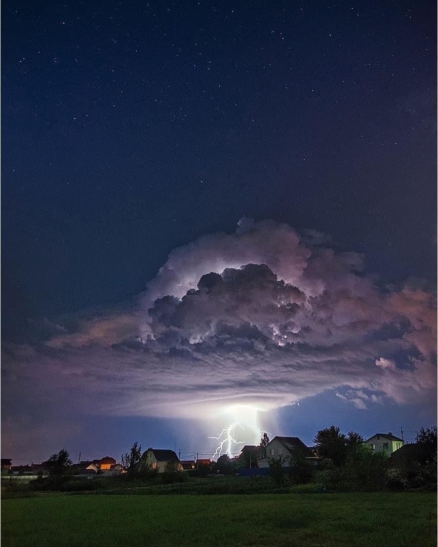 Voronezh - Voronezh, Russia, Thunderstorm, Lightning, The clouds, Night, Weather, Longpost