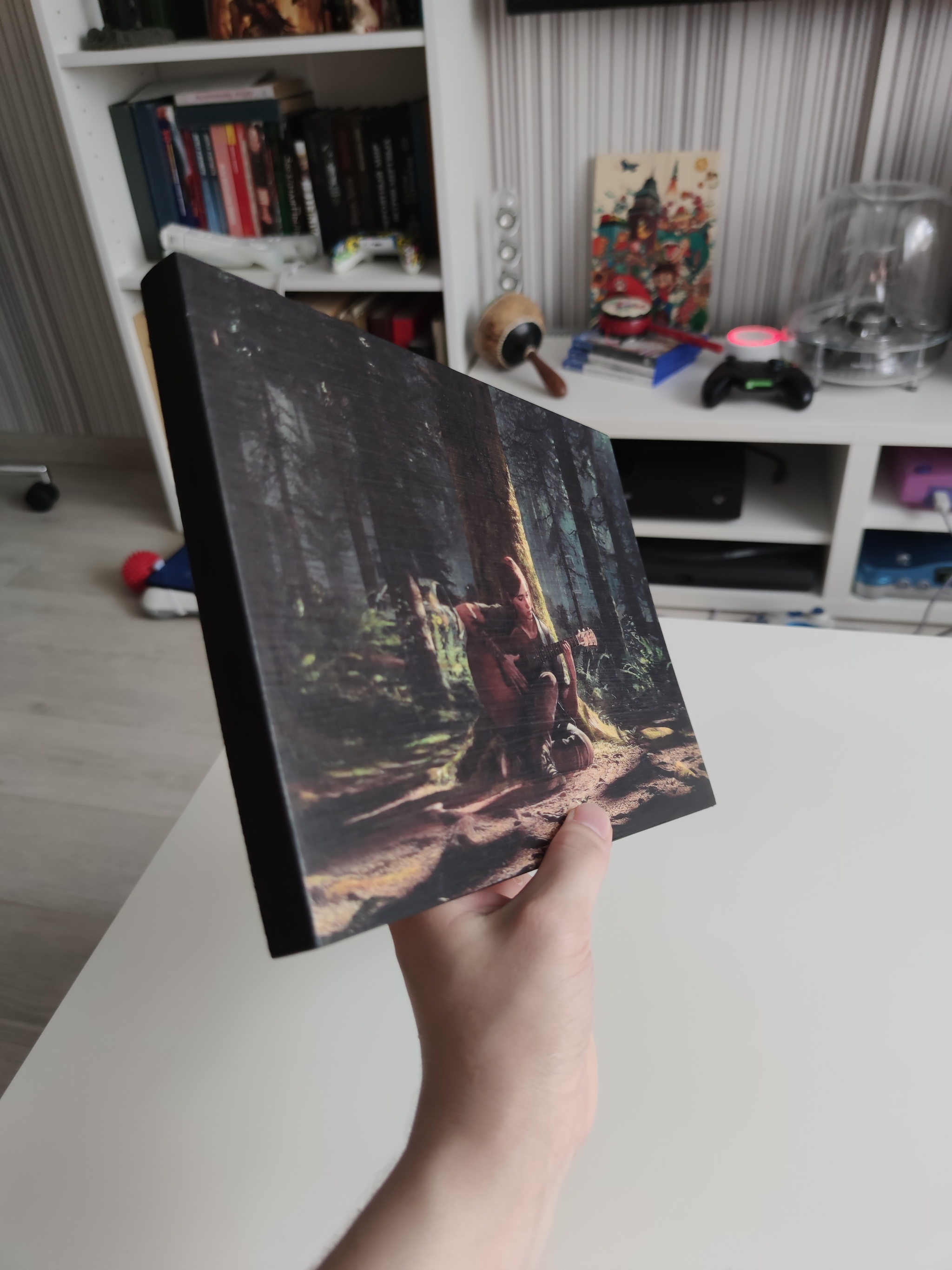 Painting on wood, decoupage - My, Thelastofuspartii, Images, With your own hands, Playstation 4, Painting, Hobby, Consoles, Gamers, Longpost