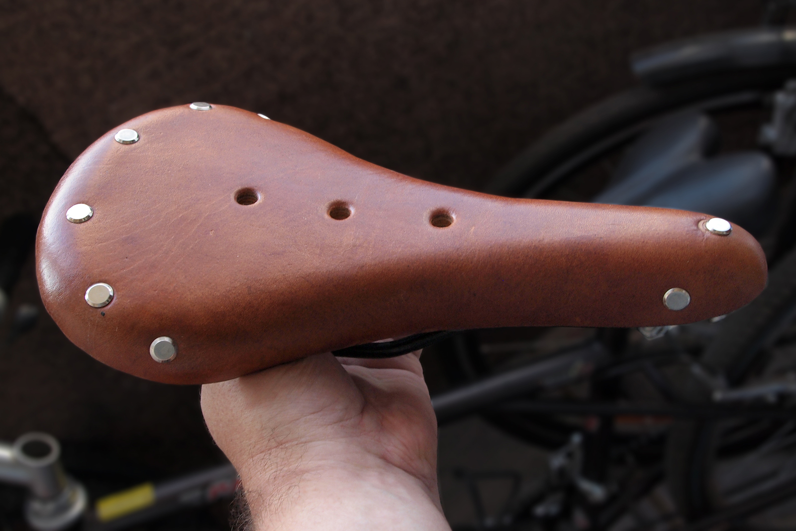 Made a saddle in the Brooks style (HVZ) - My, Saddle, Leather products, Bicycle saddle, Homemade, KhVZ, Video, Longpost