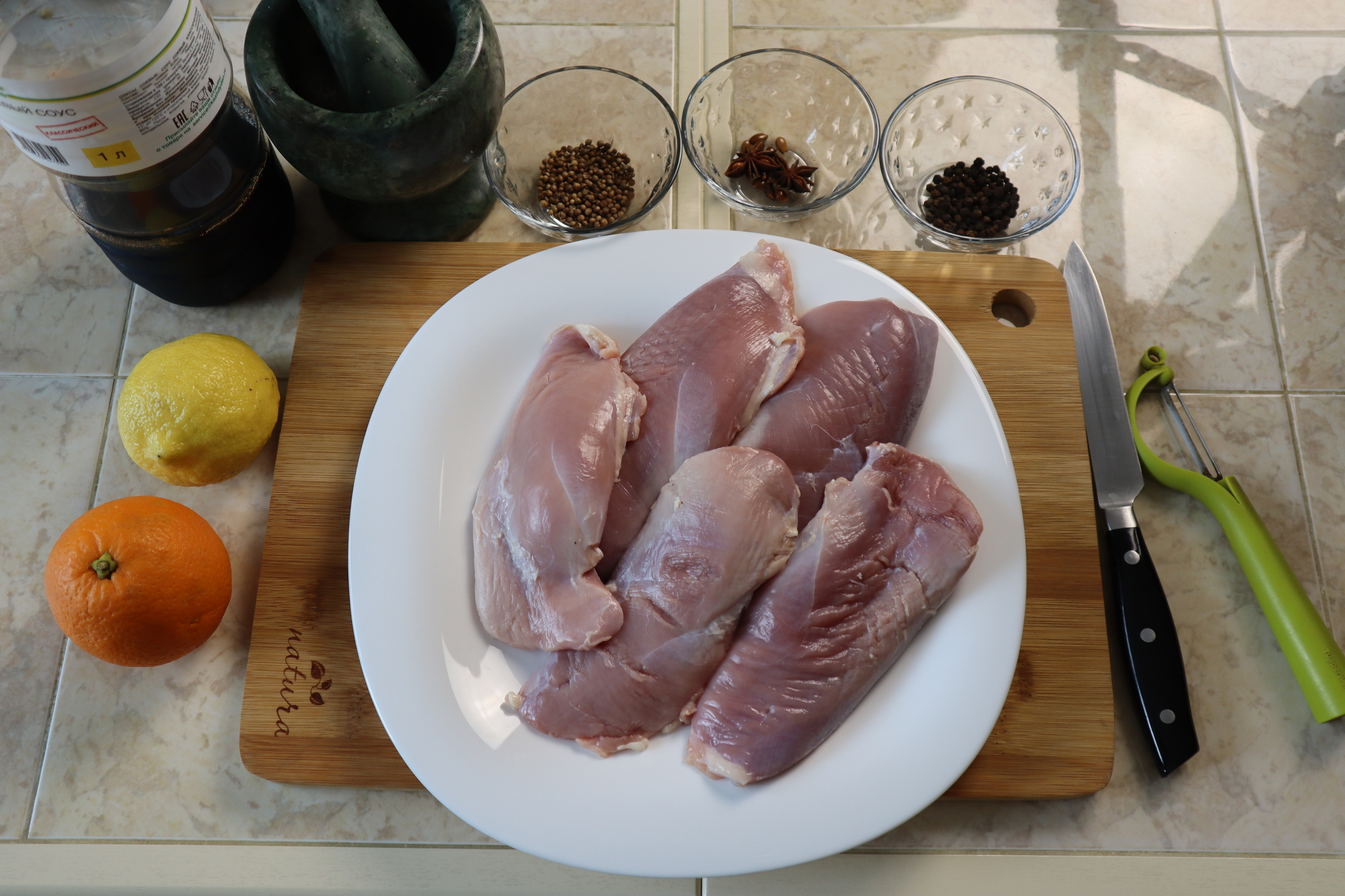 Duck chips with a spicy orange-anise note - My, Meat chips, Jerky, Beer snack, Video recipe, Longpost, Cooking, Recipe, Video