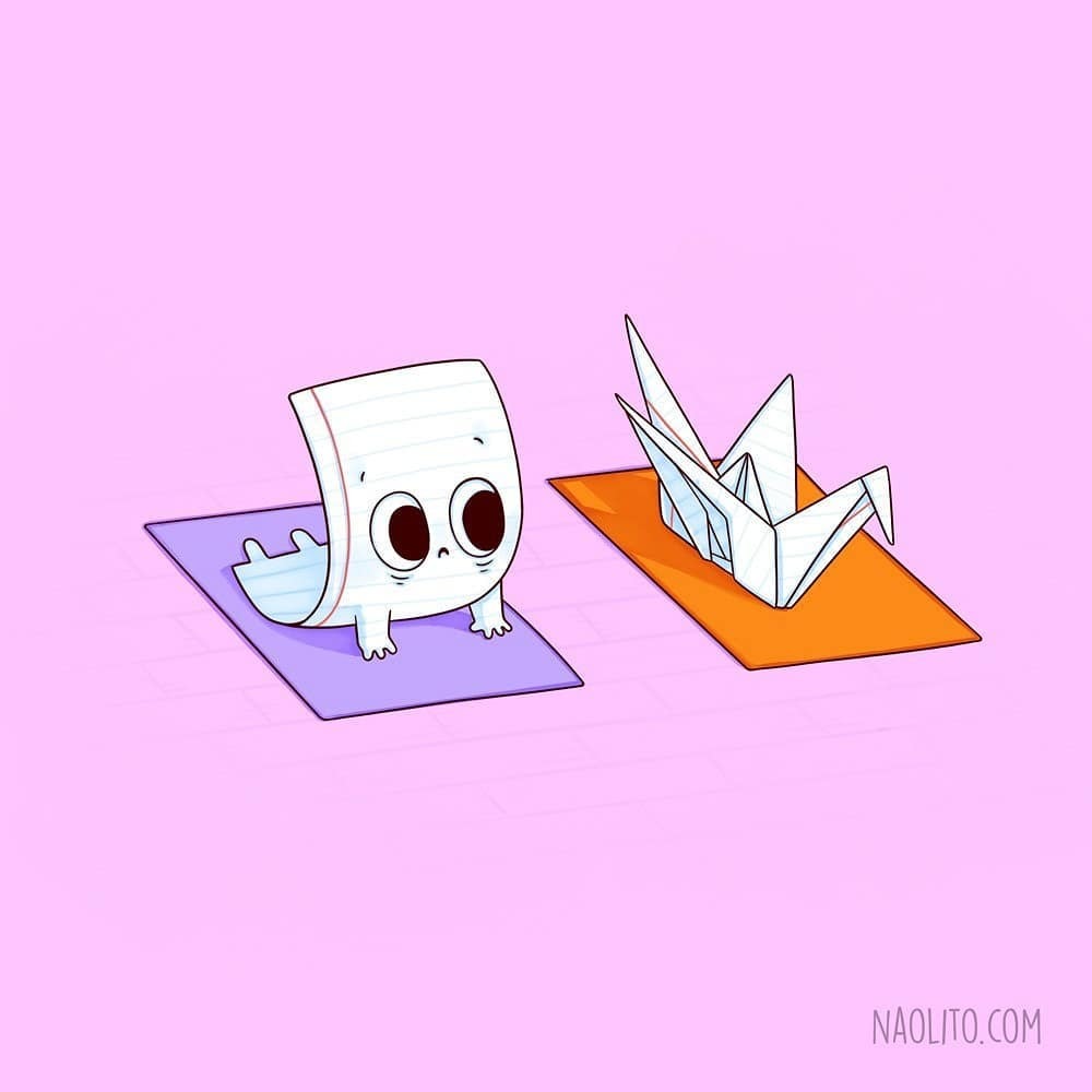 Yoga - Comics, Naolito, Yoga, Images, Paper cranes