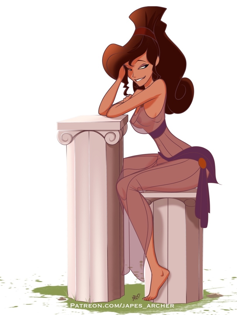 Single Character Post: Megara - NSFW, Art, Erotic, Fan art, Cartoons, Walt disney company, Hercules, Megara, A selection, Longpost, Fernanda Suarez, Japes, AyyaSAP, Flowerxl