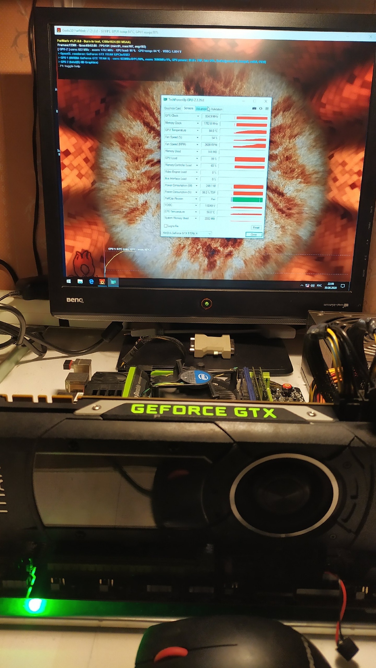 GTX Titan X running on two power supplies - My, Repair, Video card, Titan X, Longpost