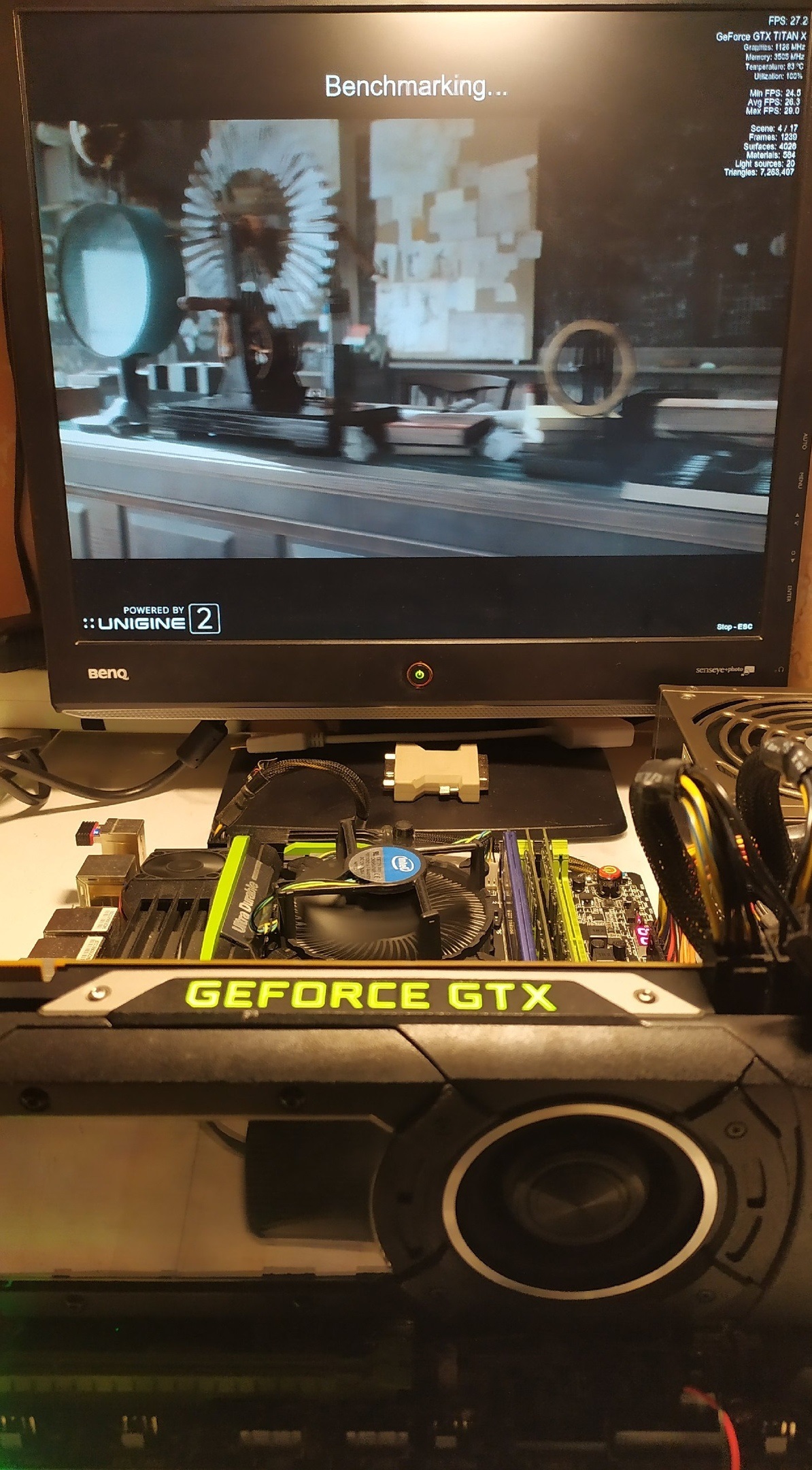 GTX Titan X running on two power supplies - My, Repair, Video card, Titan X, Longpost