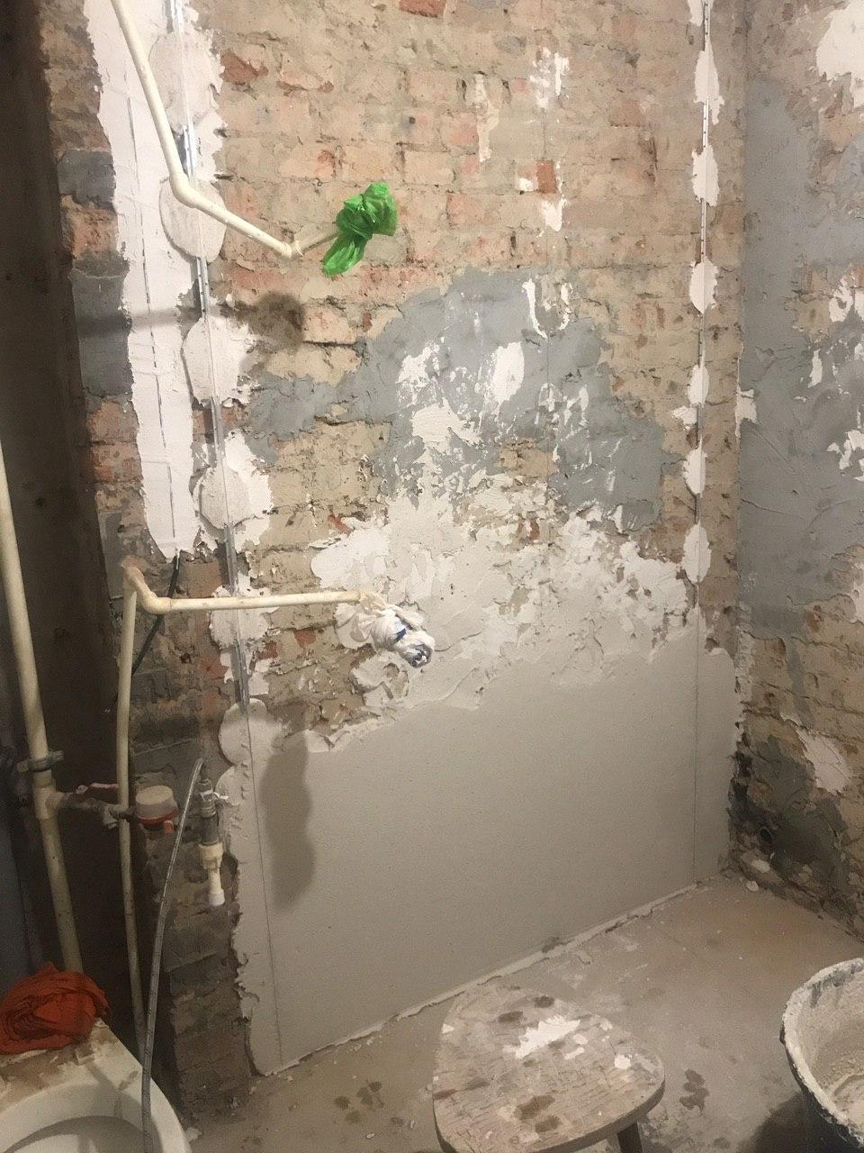 Reconstruction of a bathroom with toilet in Khrushchev. Part 2 - My, Khrushchev, Repair, Bathroom, Toilet, Restructuring, Longpost, Wiring