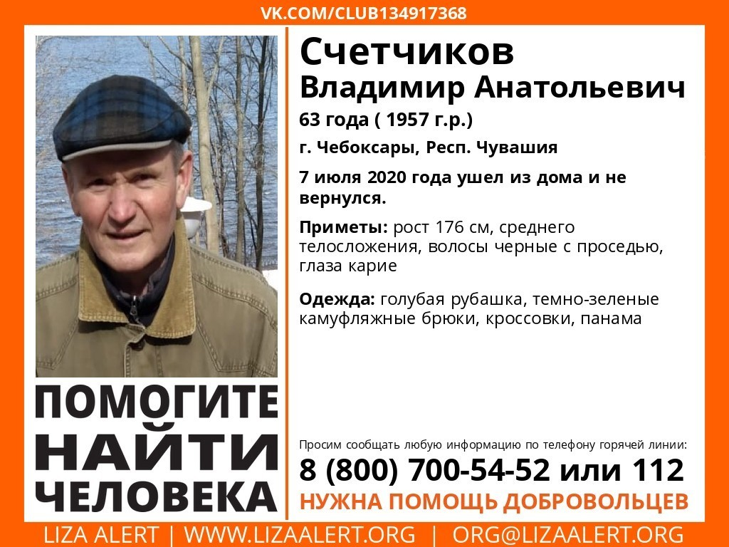 Hopeless suspense UPD 07/13/2020 it became known that he died - My, No rating, People search, Cheboksary, Fishing, Longpost, Negative