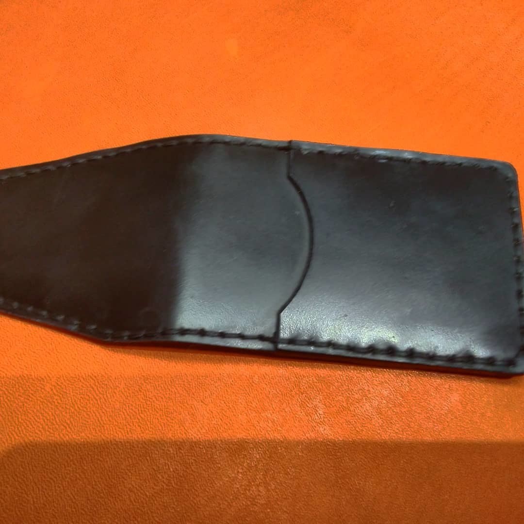 We continue to catch pitfalls - My, With your own hands, Wallet, Cardholder, Leather products, Needlework without process, Leather craft, Longpost, Leather