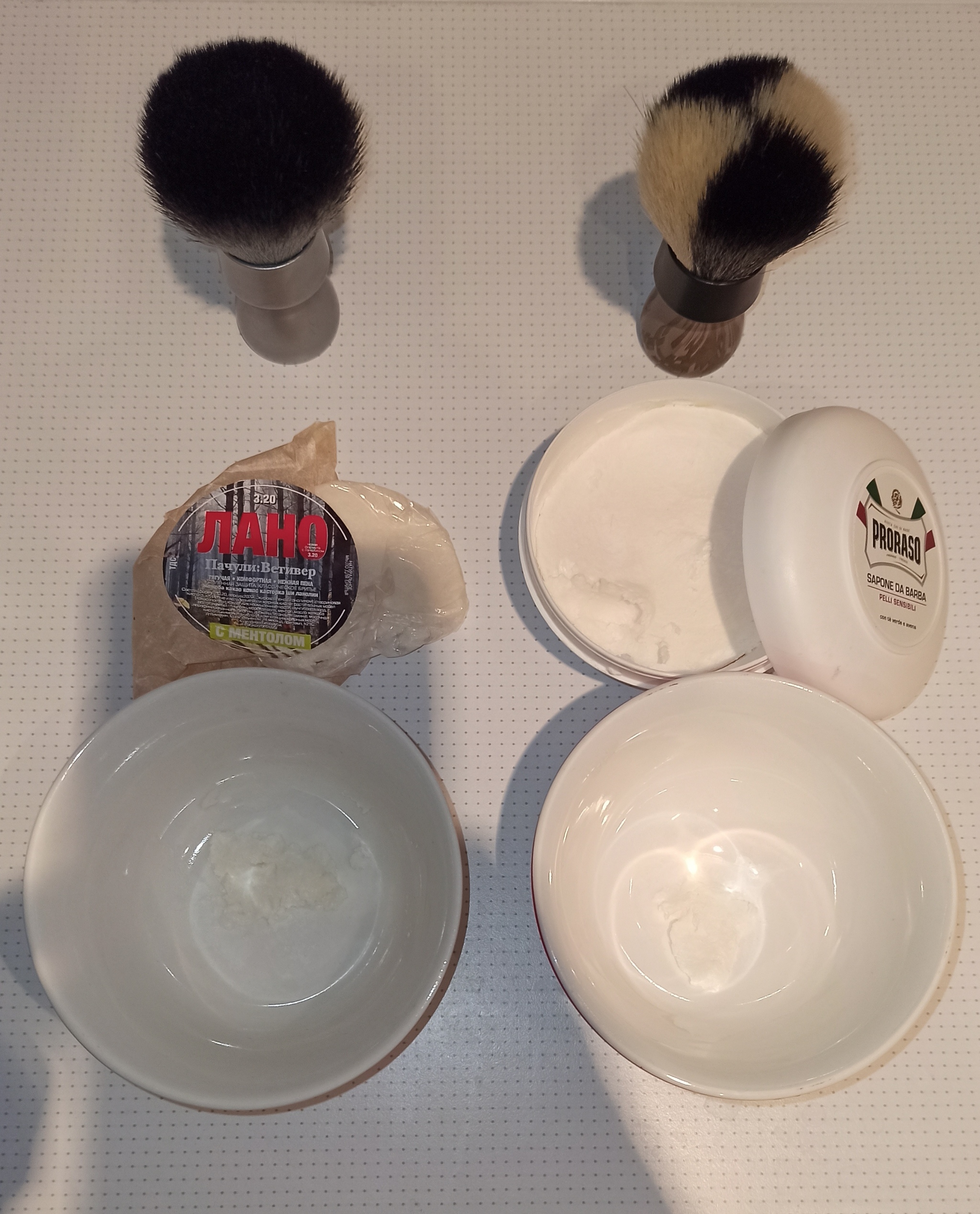 TDS or white Proraso. Where is there more menthol? - My, Shaving soap, Shaving, TDS, Longpost