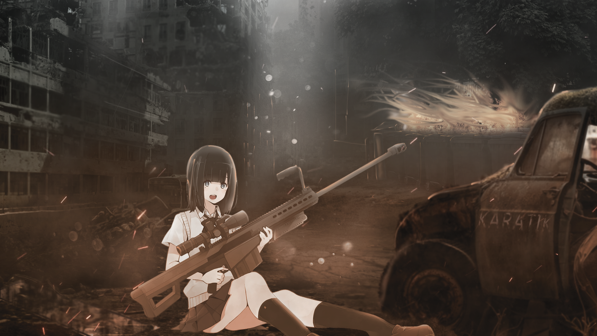 Amv\Art\3D render - My, Anime, Edith, AMV, Music, Monogatari series, Anime art, 3D, Video, Longpost