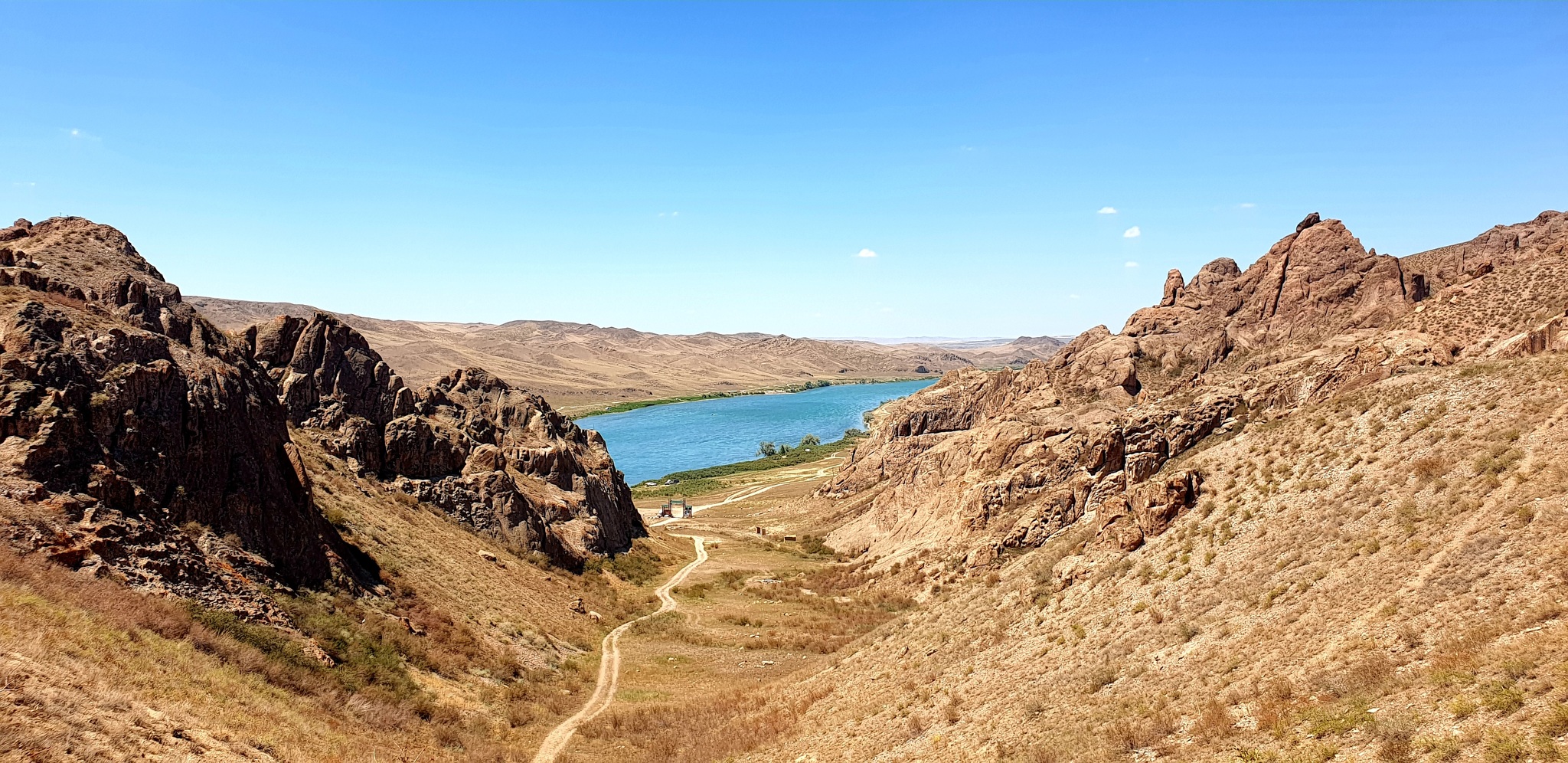 Tamgaly - tas - My, Tamgaly Tas, Almaty Oblast, River, Longpost