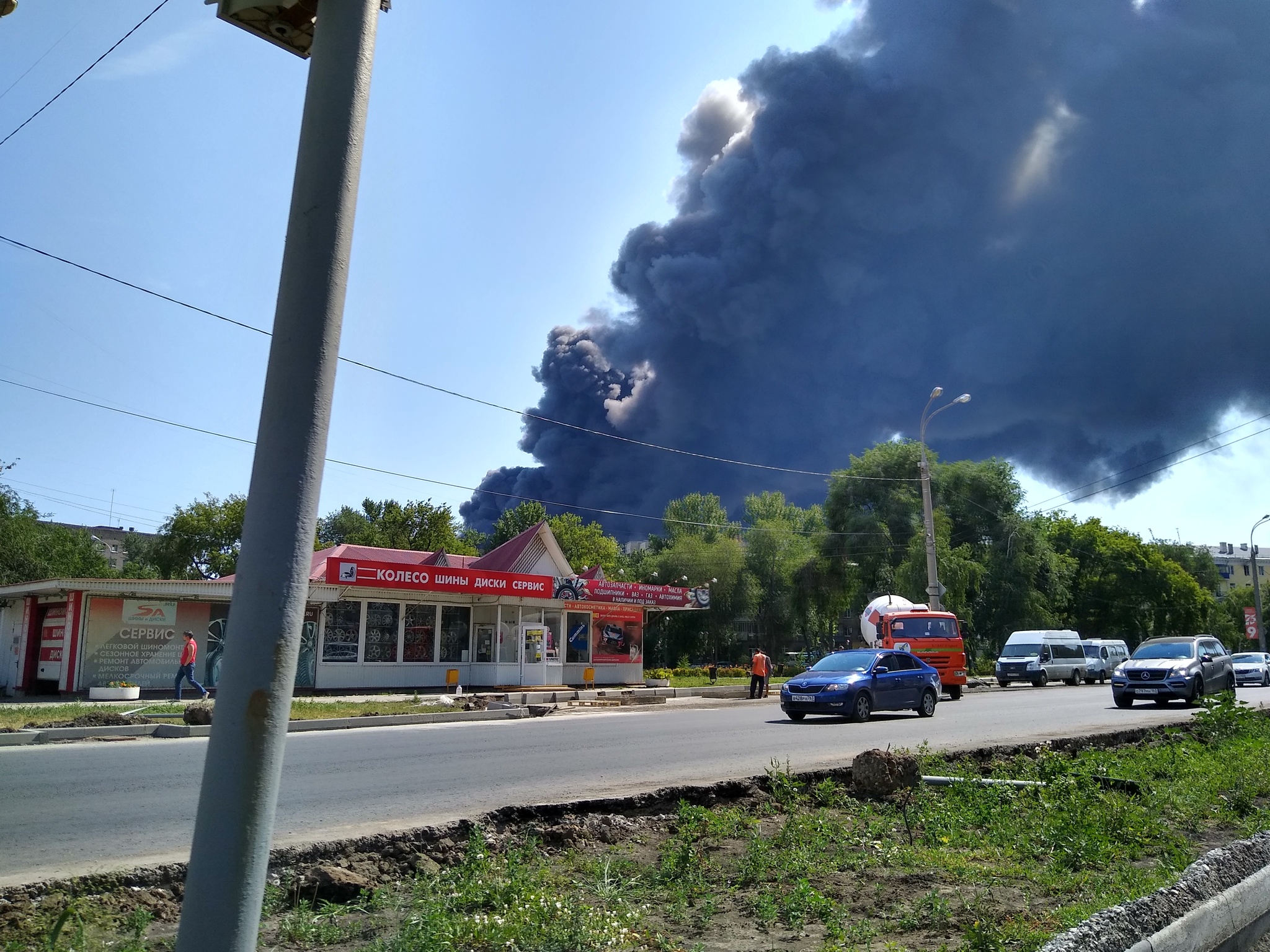 Warehouses are burning in Samara - My, Fire, Warehouse, Longpost, Samara