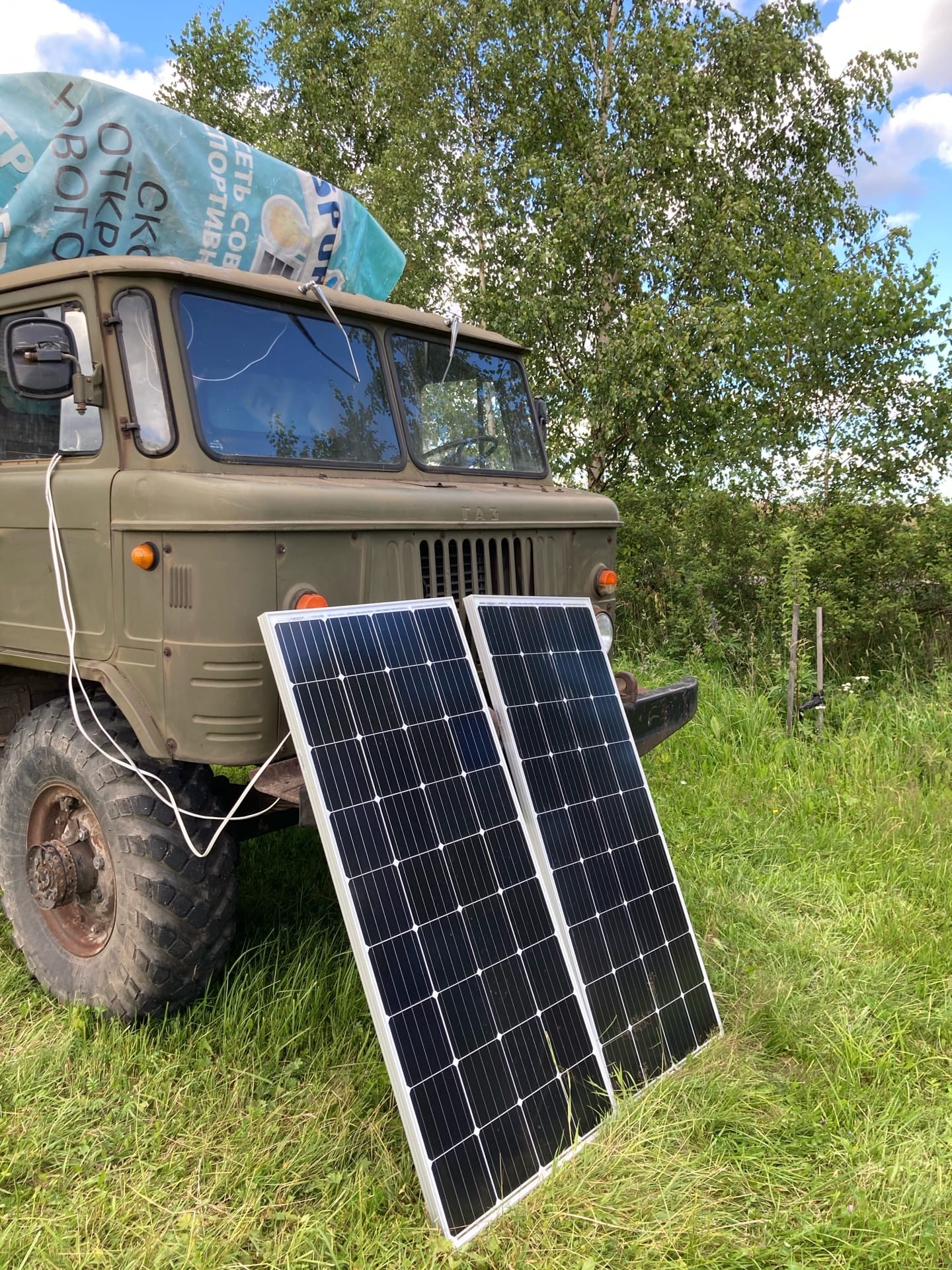 Further arrangement of the Mobile Home in an army all-terrain vehicle. Second week - My, Gaz-66, Village, Downshifting, Relocation, With your own hands, Longpost, Video