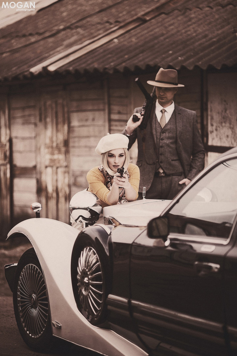 Bonnie and Clyde. Cosplay - My, Cosplay, Gangsters, The photo, Art, That couple more, Longpost