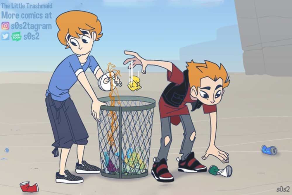 Trash basketball - The Little Trashmaid, S0s2, Comics, Mermaid, Longpost