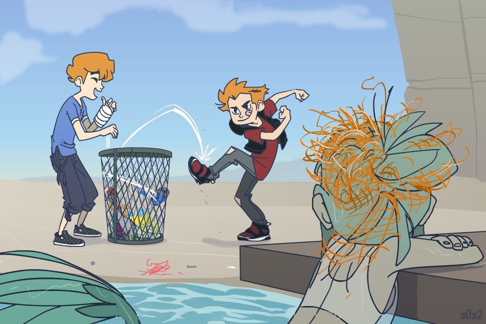 Trash basketball - The Little Trashmaid, S0s2, Comics, Mermaid, Longpost