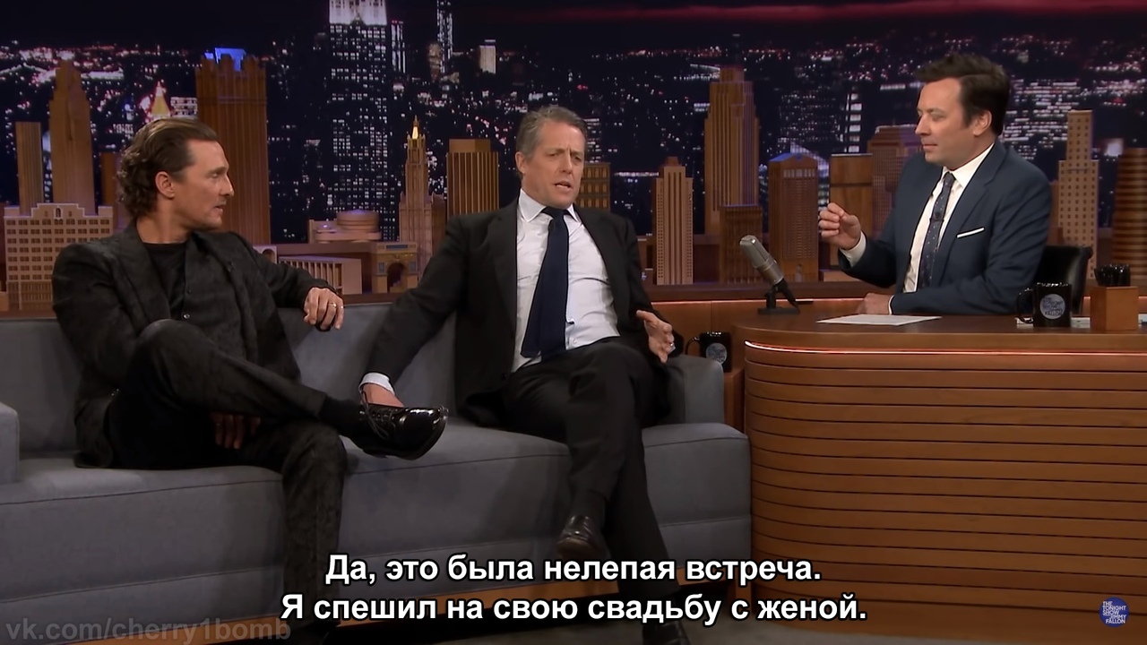 For this reason, you can be late for the wedding - Hugh Grant, Actors and actresses, Celebrities, Storyboard, Guy Ritchie, Gentlemen, Wedding, Longpost, Jimmy Fallon, Matthew McConaughey