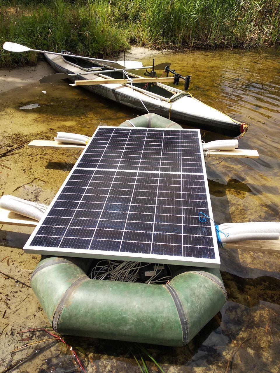 Solar powered kayak - My, Kayak, The sun, Energy, With your own hands, Experiment, Adventures, Video