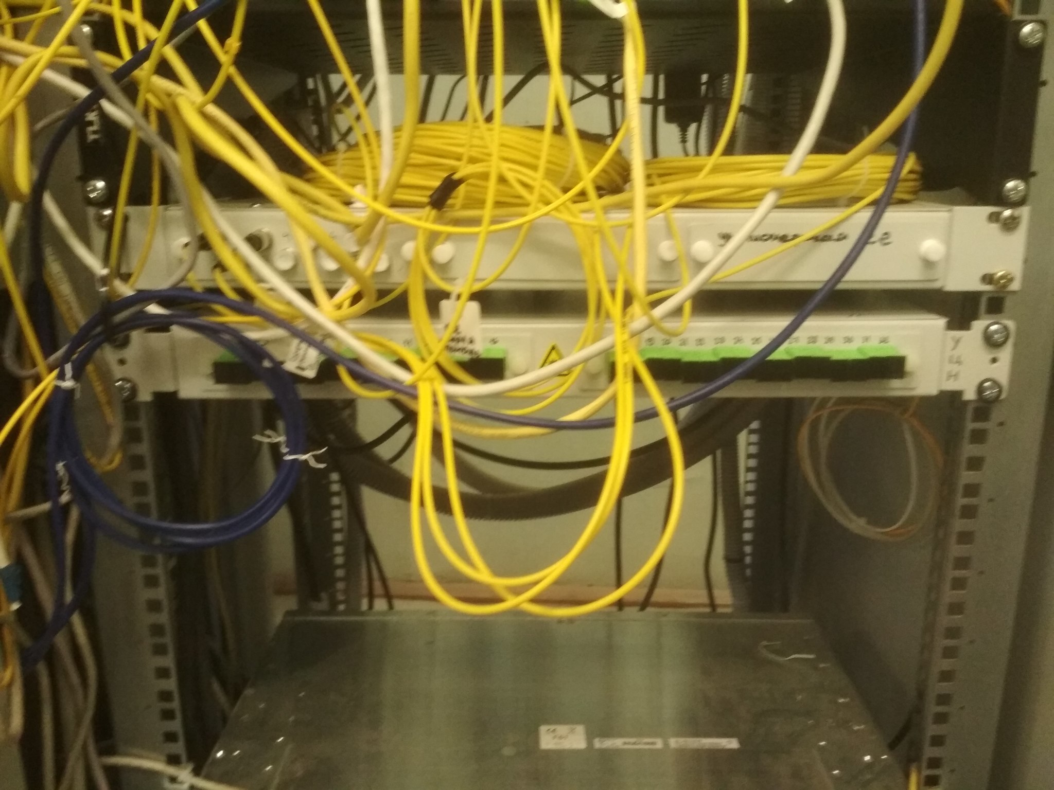 Cable Hell - My, Internet, Rukozhop, Carelessness, Cable, Installation of SCS, Installation, And so it will do, Longpost