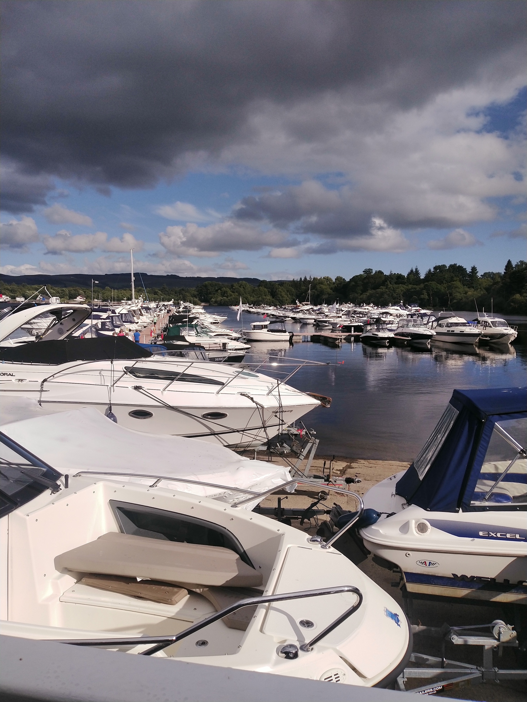 Boat drift on Scottish lake Loch Lomond - My, Scotland, Boat, Lake, The rescue, Rescuers, Travels, Video, Longpost