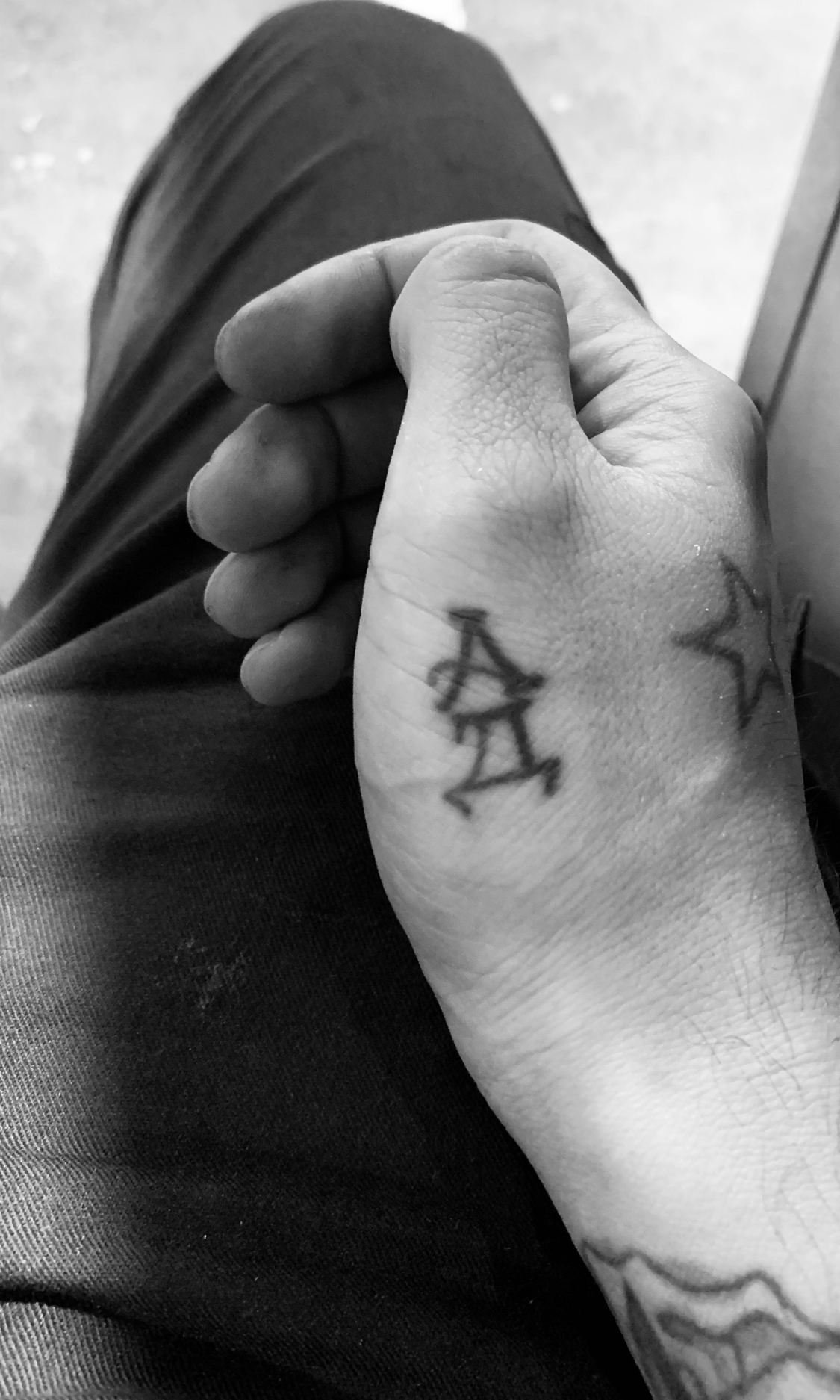 Couple tattoo cover - My, Tattoo, Black and white photo, Former, Longpost