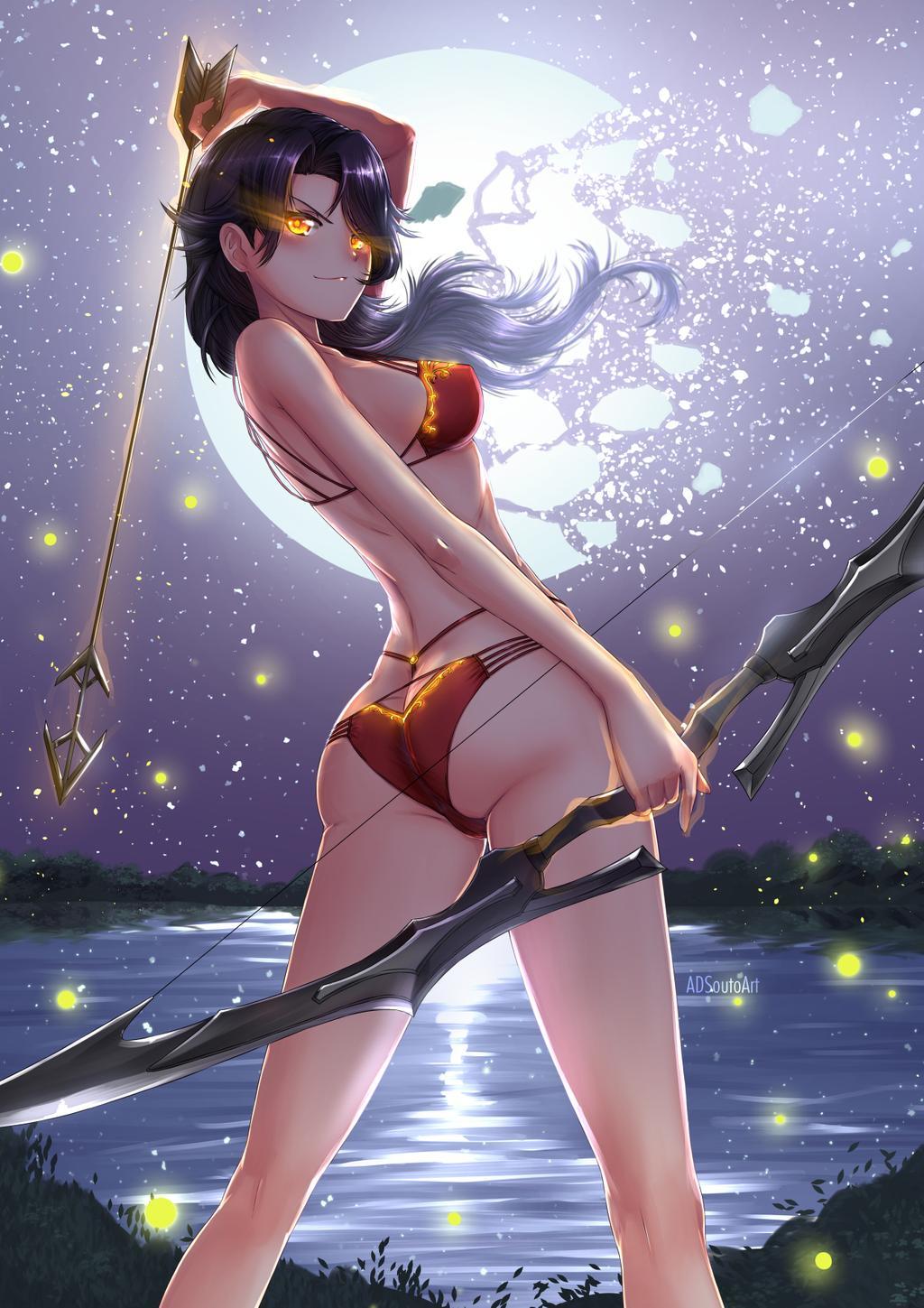 RWBY - Summer Time - NSFW, RWBY, Anime Art, Аниме, Арт, Длиннопост, Купальник, Adsouto, Blake Belladonna, Neopolitan, Ruby Rose, Emerald Sustrai, Nora Valkyrie, Yang Xiao Long, Weiss Schnee