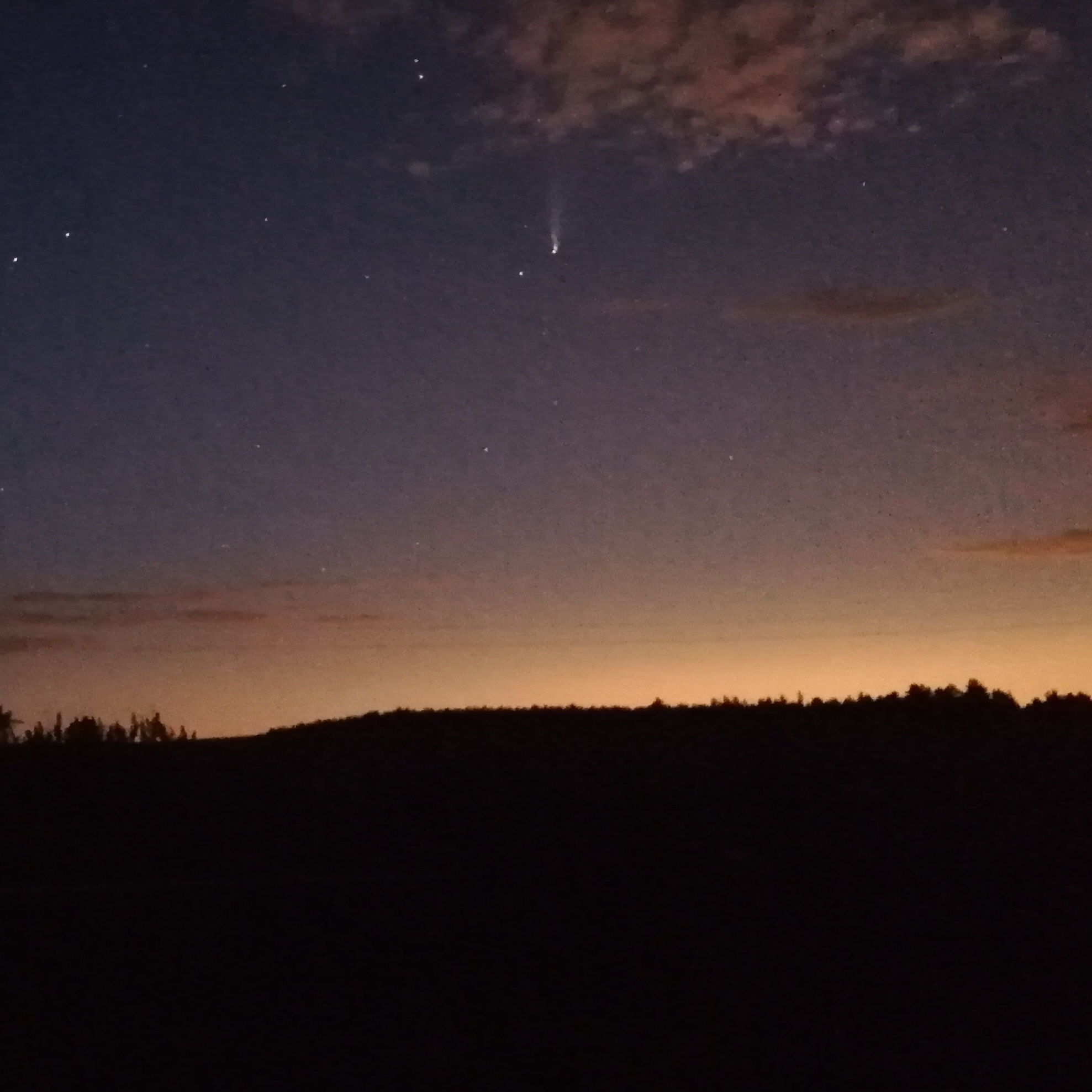 NEOWISE Minsk - My, Comet, Astrophoto, Minsk, Republic of Belarus, Neowise