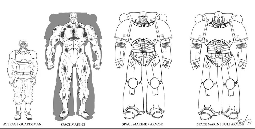 Creating a Space Marine - Implantation Technology - My, Warhammer, Space Marine, Video, Longpost, Warhammer 40k