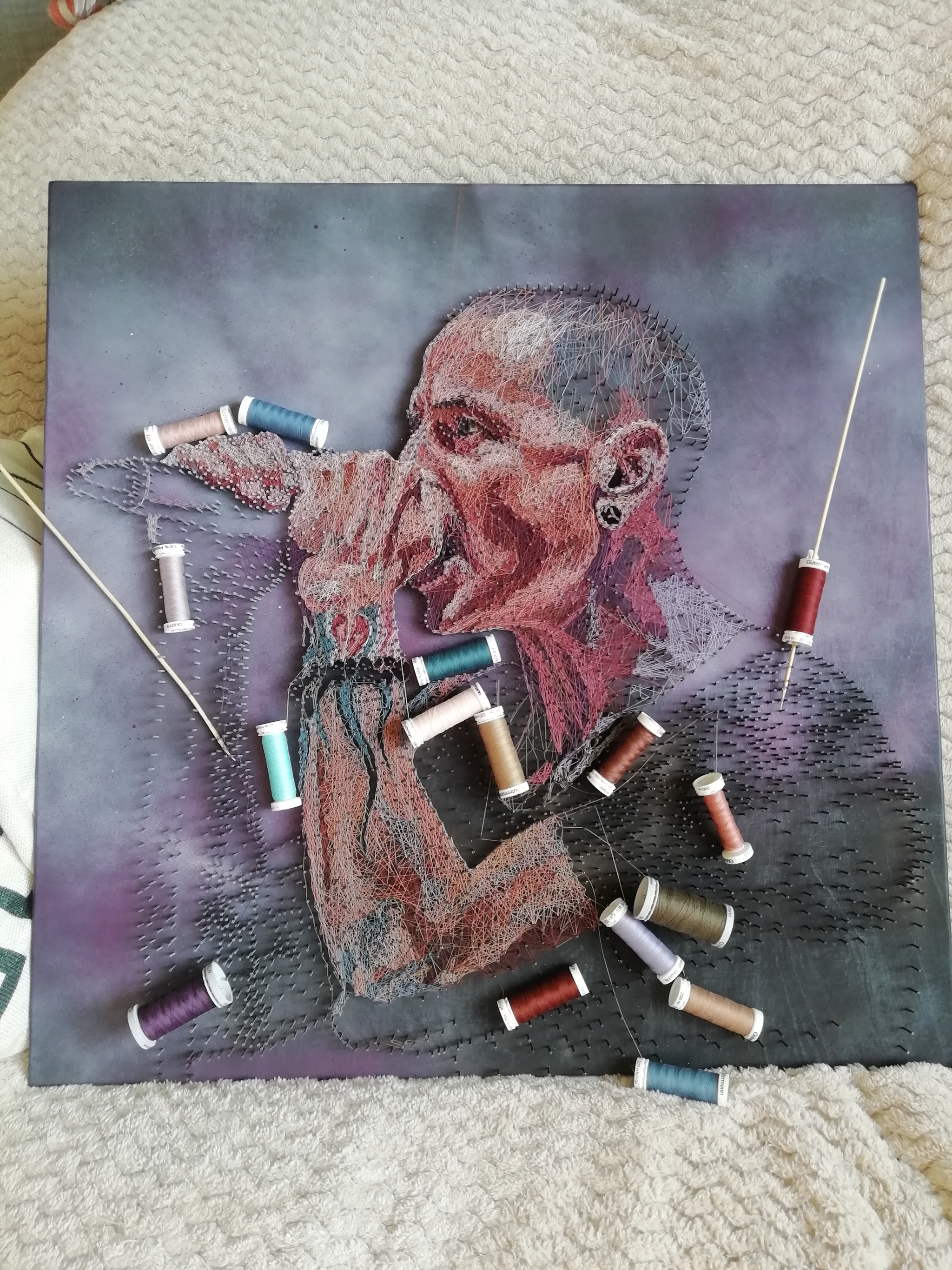 Today marks 3 years since Chester Bennington left us. - My, Needlework without process, Art, Modern Art, Linkin park, Chester Bennington, Gratitude, Longpost