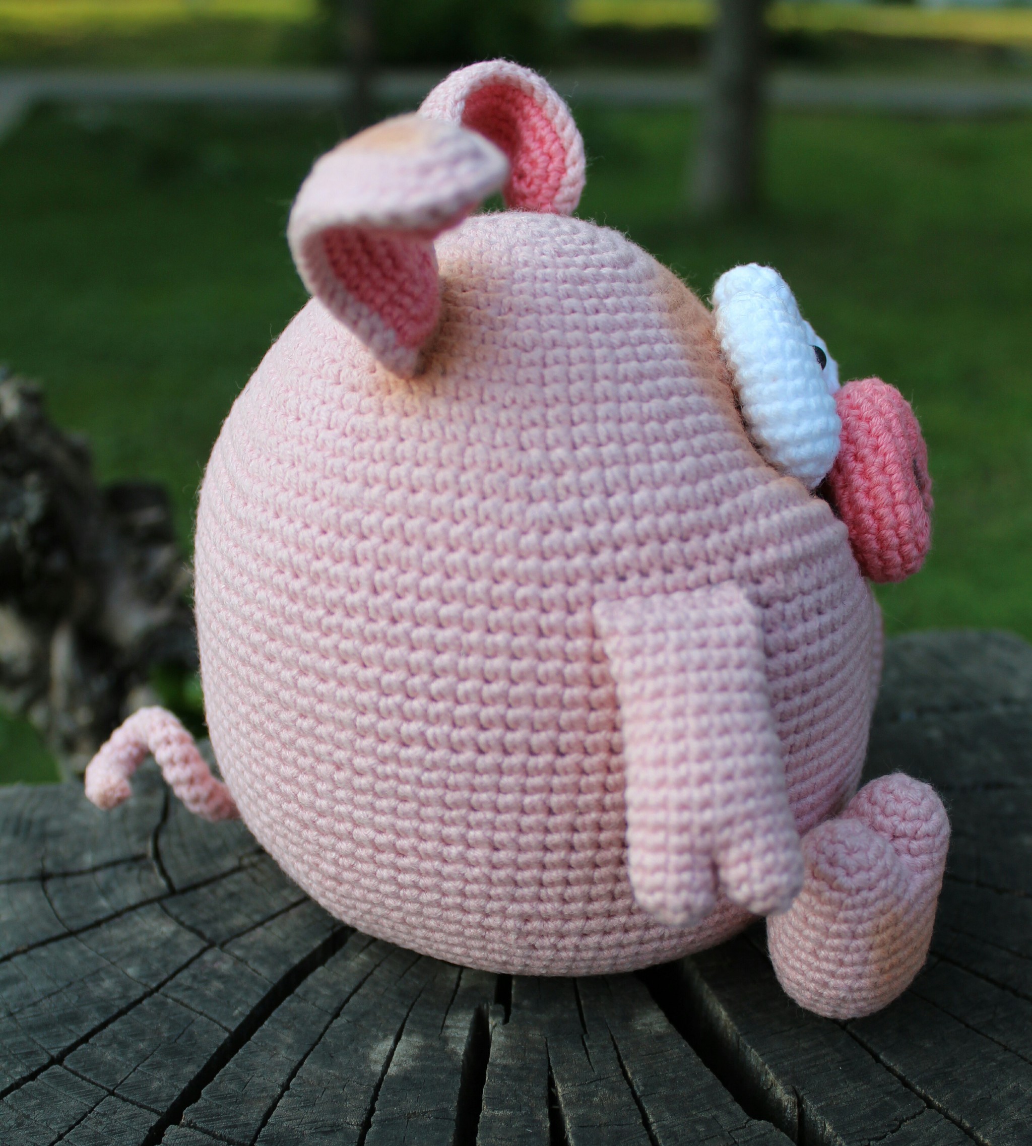 Knitted pigs - My, Amigurumi, Knitted toys, Crochet, Longpost, Needlework without process