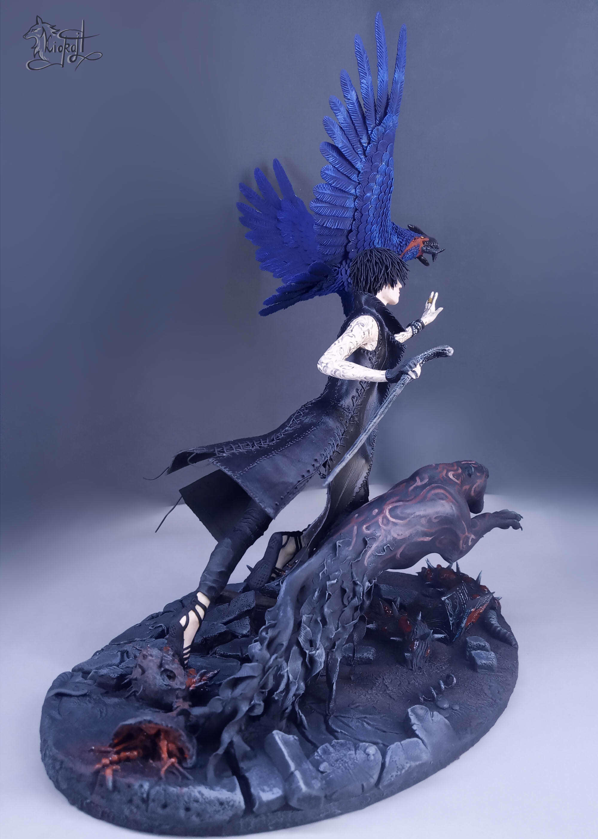 V. Devil May Cry 5 - My, Devil may cry, Devil may cry 5, Handmade, Velvet plastic, Sculpture, Needlework without process, Longpost