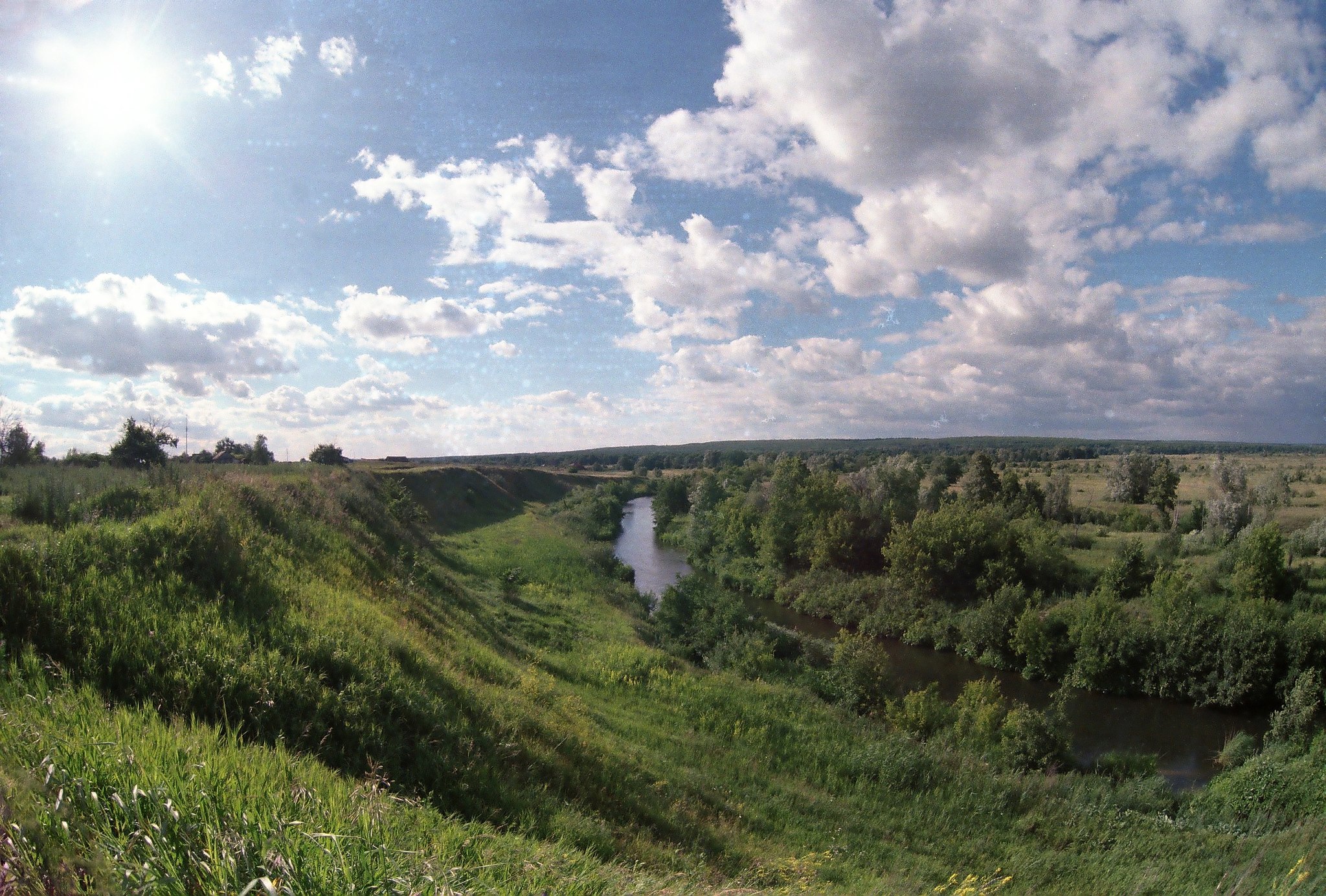 Village at Zenit - My, Zenith, Film, The photo, Its, Village, Landscape, Longpost