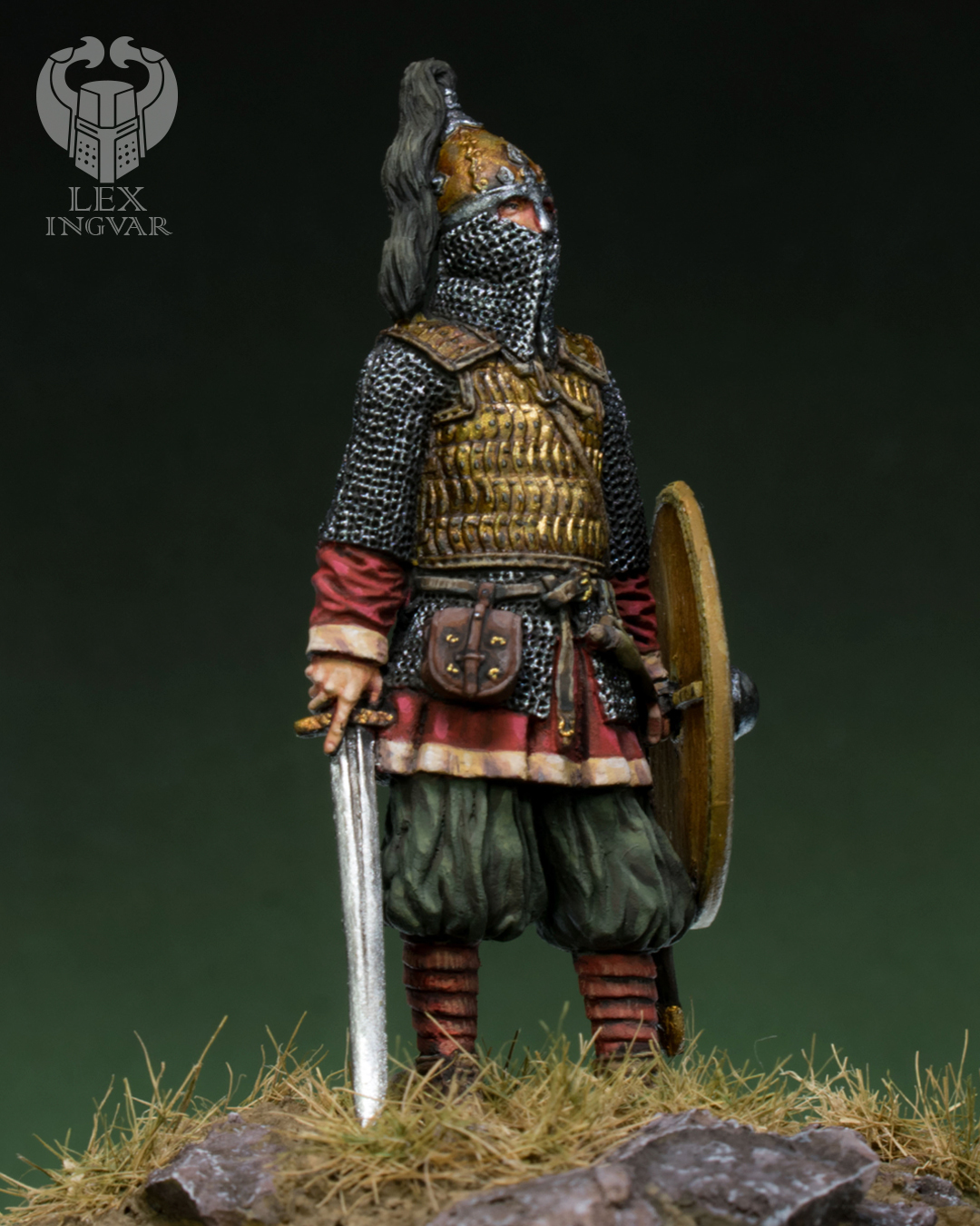 Varangian warrior in Russian service, X century - My, Painting miniatures, Painting, Викинги, Kievan Rus, Miniature, Ek Castings, Longpost