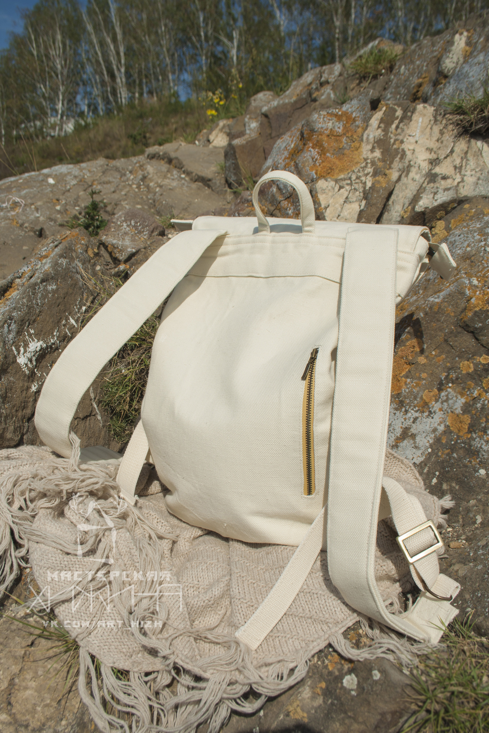 Linen backpacks - My, Backpack, Flax, Natural leather, Needlework without process, Arthiz, Arthizh, Longpost