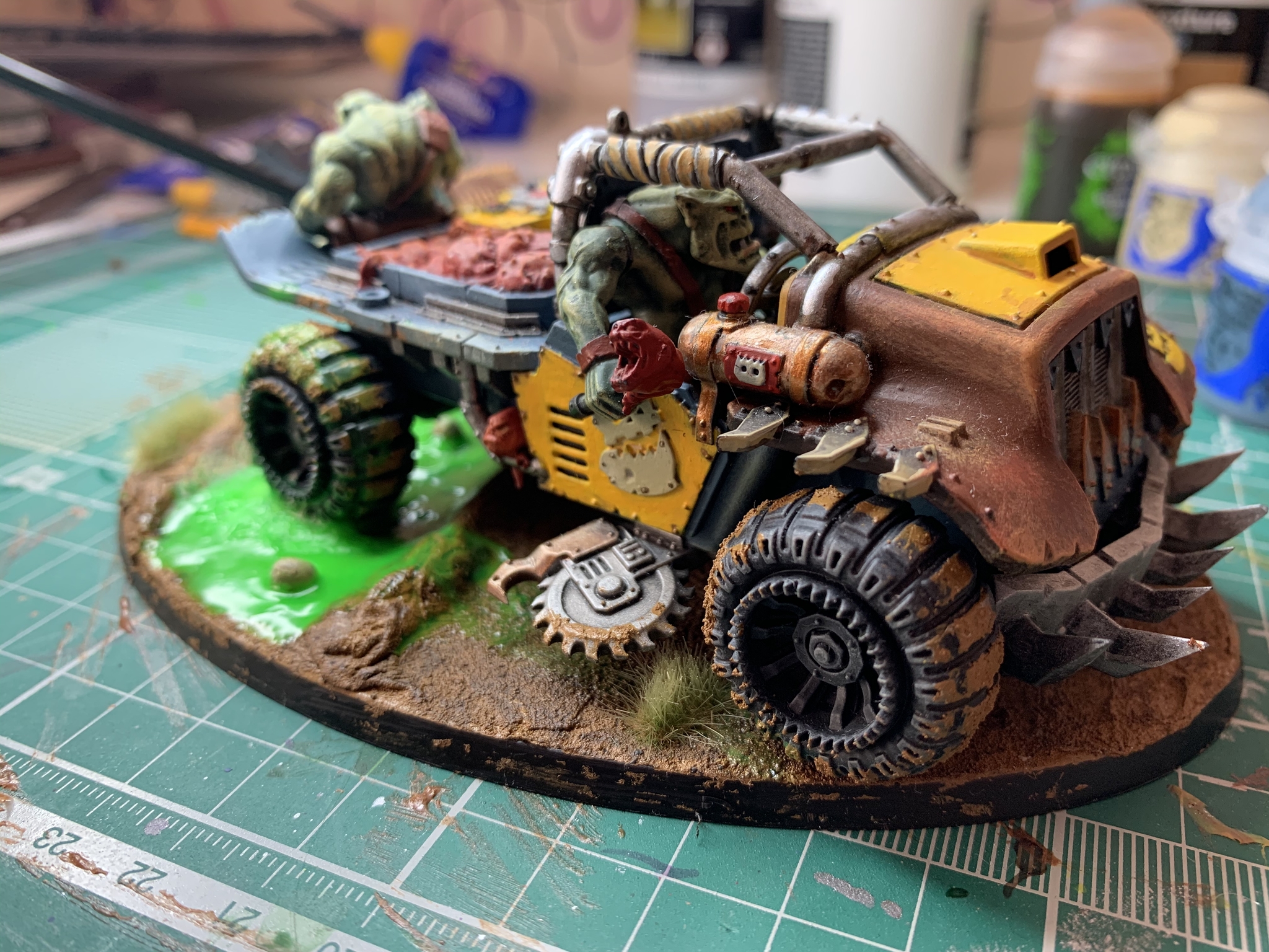 Radioactive puddle - Orcs, Warhammer, Miniature, Longpost