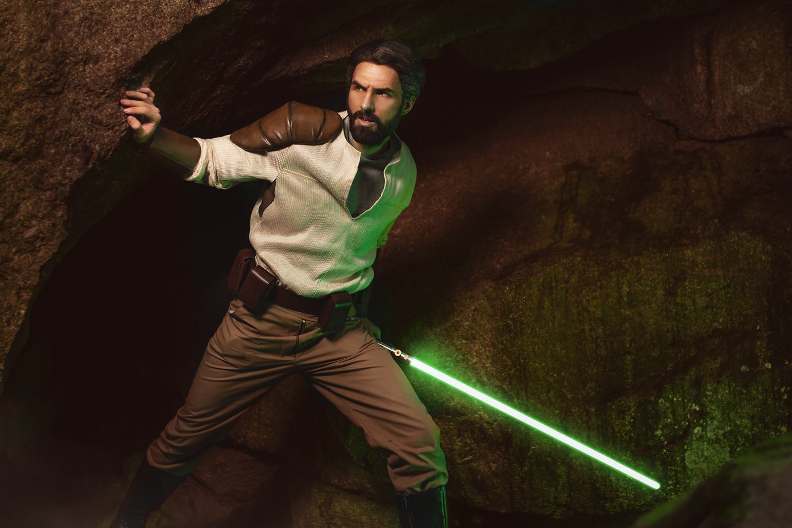 Kyle Katarn - Star Wars: Jedi Knight series by Mary & Feinobi cosplay - Cosplay, Star Wars, Jedi Knight, Kyle Katarn, Jedi, Lightsaber, Longpost