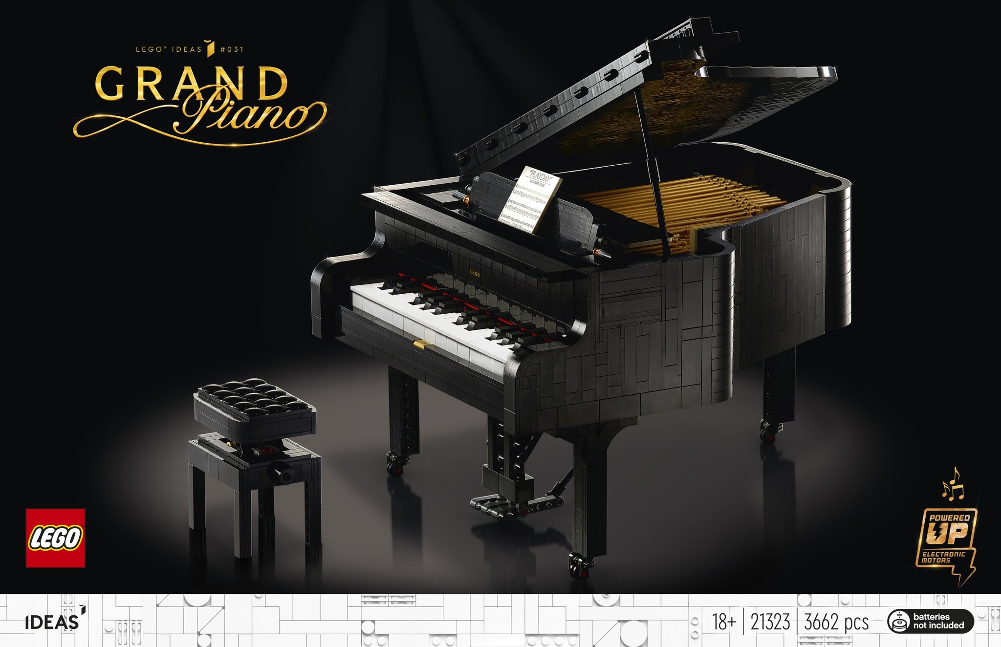 LEGO Ideas 21323 Grand Piano - LEGO, Пианино, Конструктор, Длиннопост