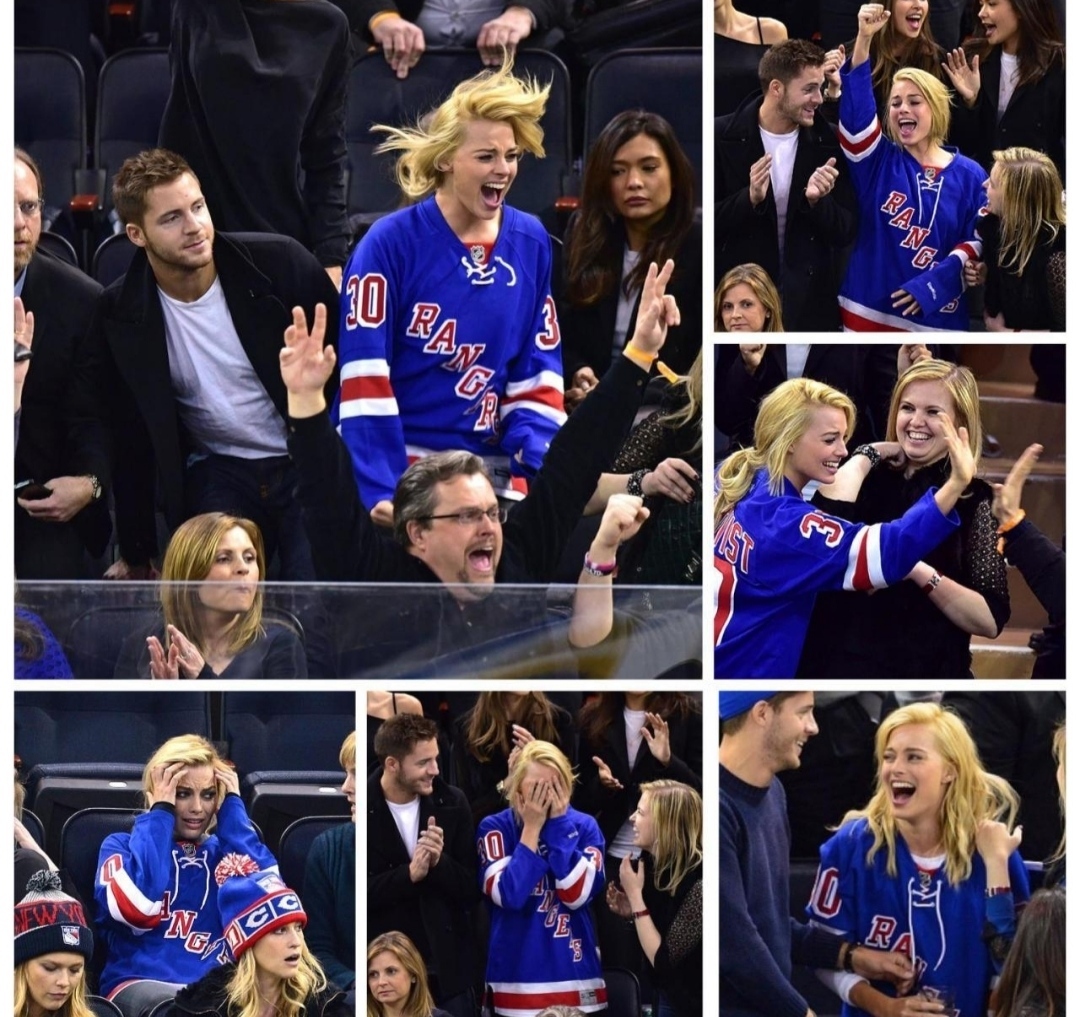 Margot Robbie is crazy about ice: she played a famous figure skater, supports the Rangers, skates for amateurs - Longpost, Margot Robbie, Hockey, Tonya vs. All