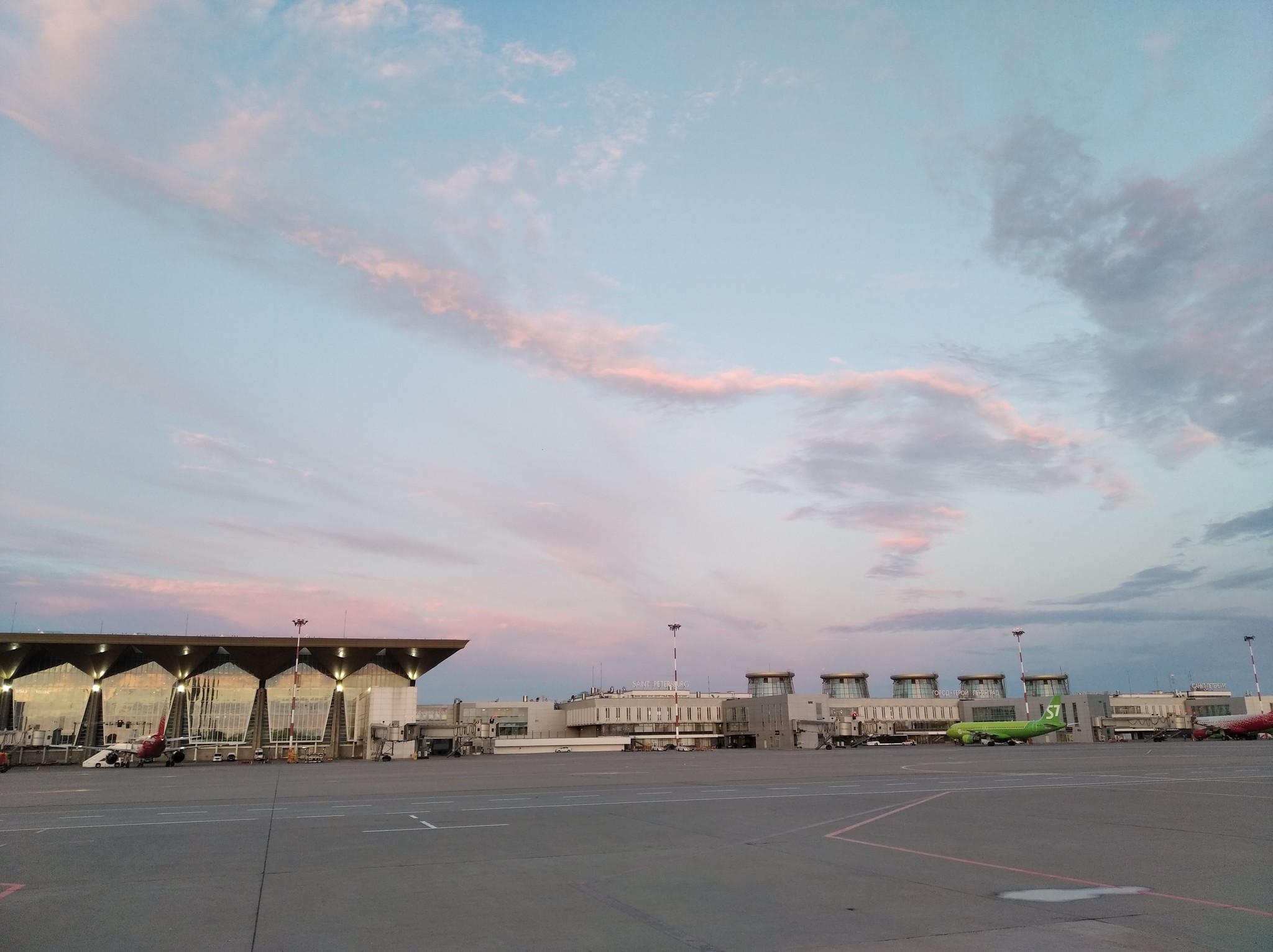 Clouds, airport, corrected - My, Aviation, Clouds, Longpost