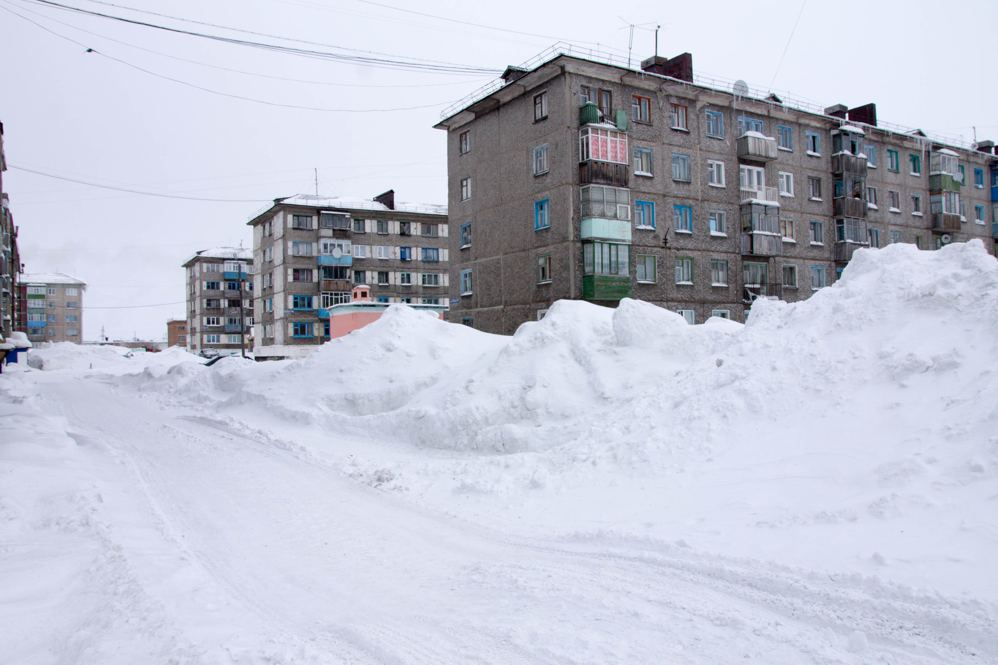 Посёлок Северный Воркута зимой