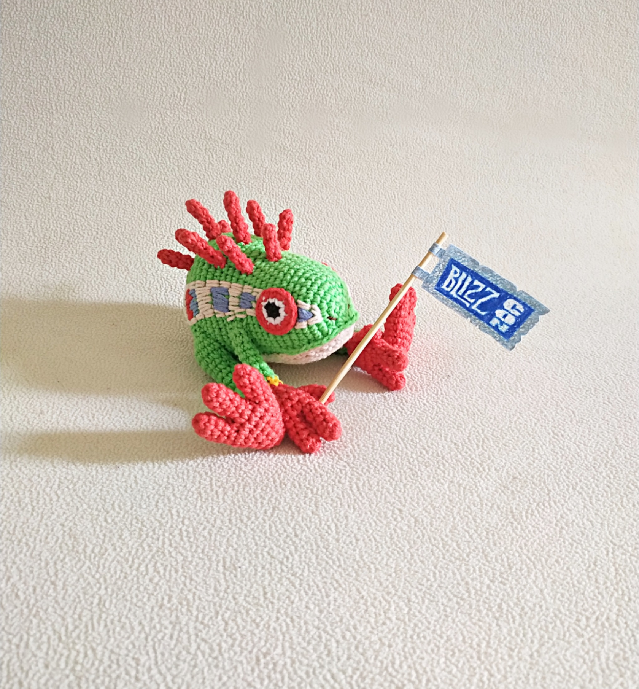 I AM MURLOC!! - My, Murlocs, World of warcraft, Amigurumi, Knitted toys, Needlework, Crochet, Longpost, Needlework without process