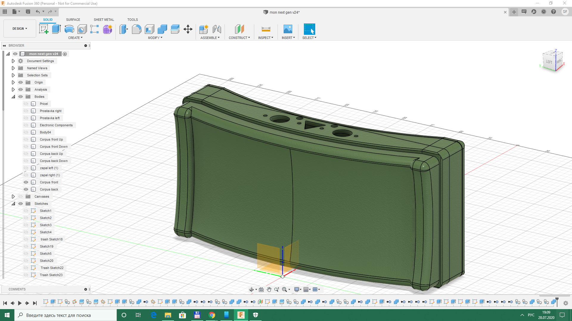 Exclusive Wi-Fi router. My version - My, Frame, Mon-50, 3D печать, 3D modeling, Longpost, Mat