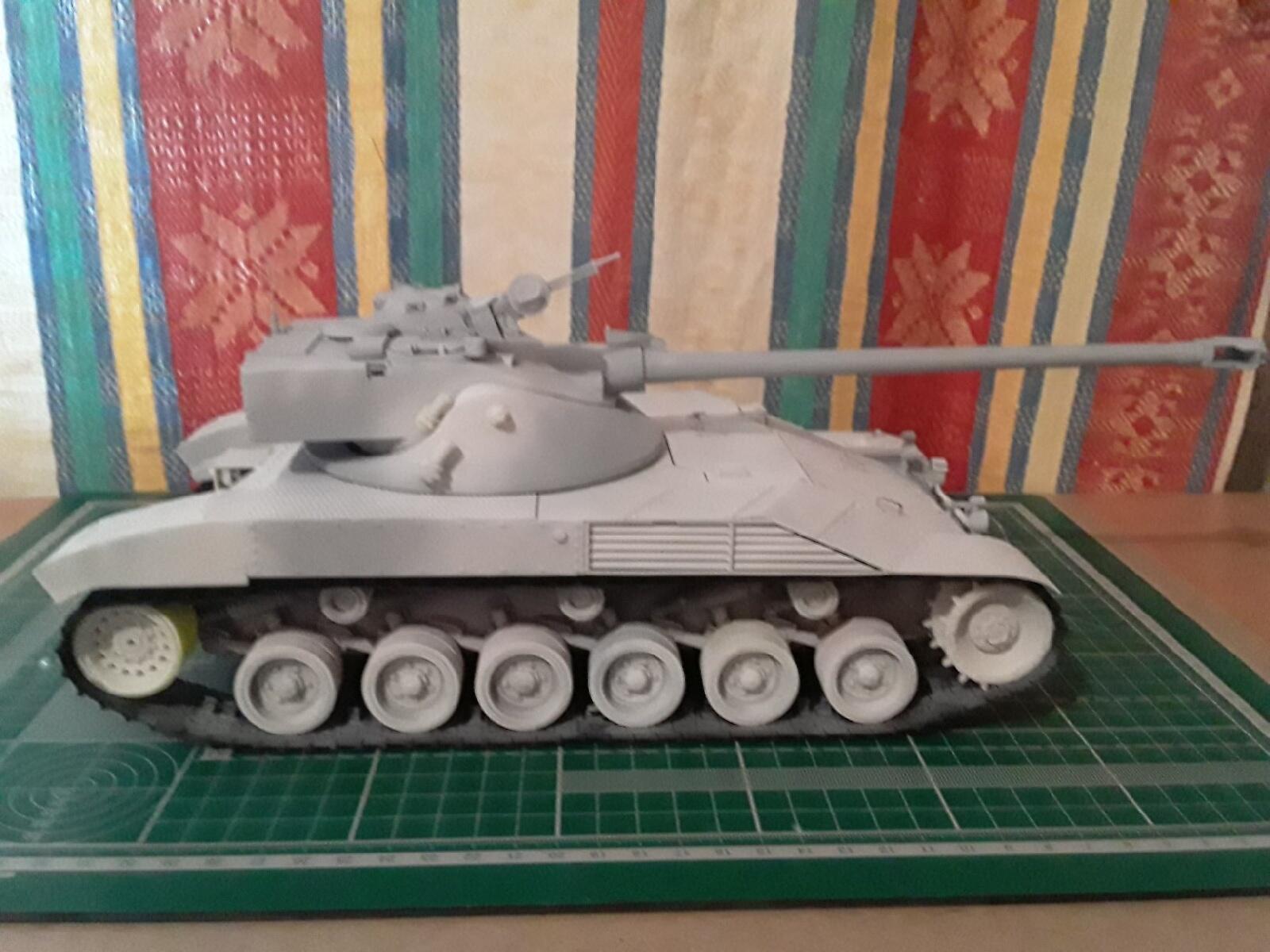 Batchatlion 25 t (3D max + printing) - My, Tanks, 3D, 3D печать, Hobby, Longpost