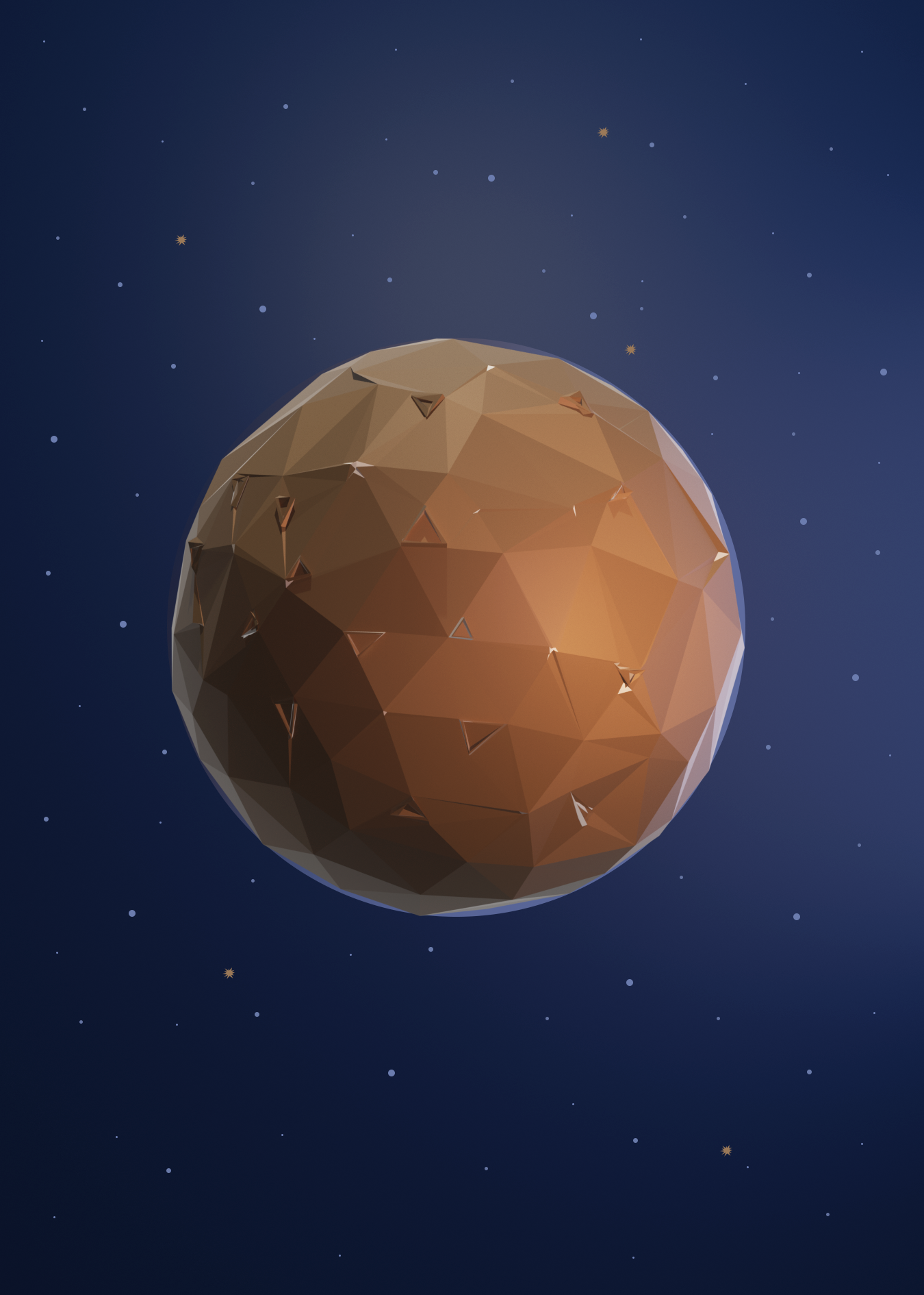 Planets of the Solar System Low Poly - My, Low poly, 3D, solar system, Computer graphics, Planet, Art, Longpost