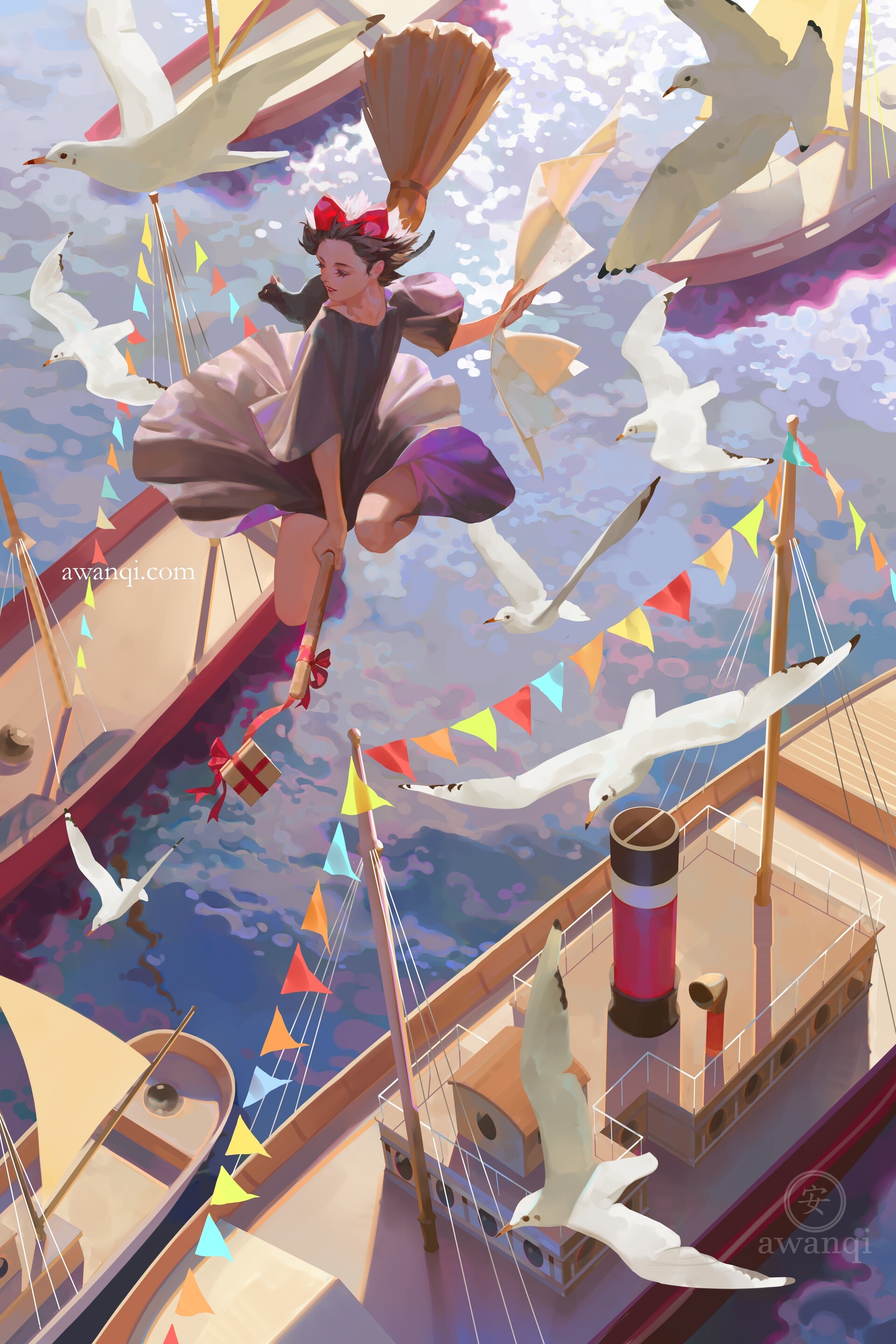 Kiki - Art, Kiki's delivery service, Hayao Miyazaki, Anime