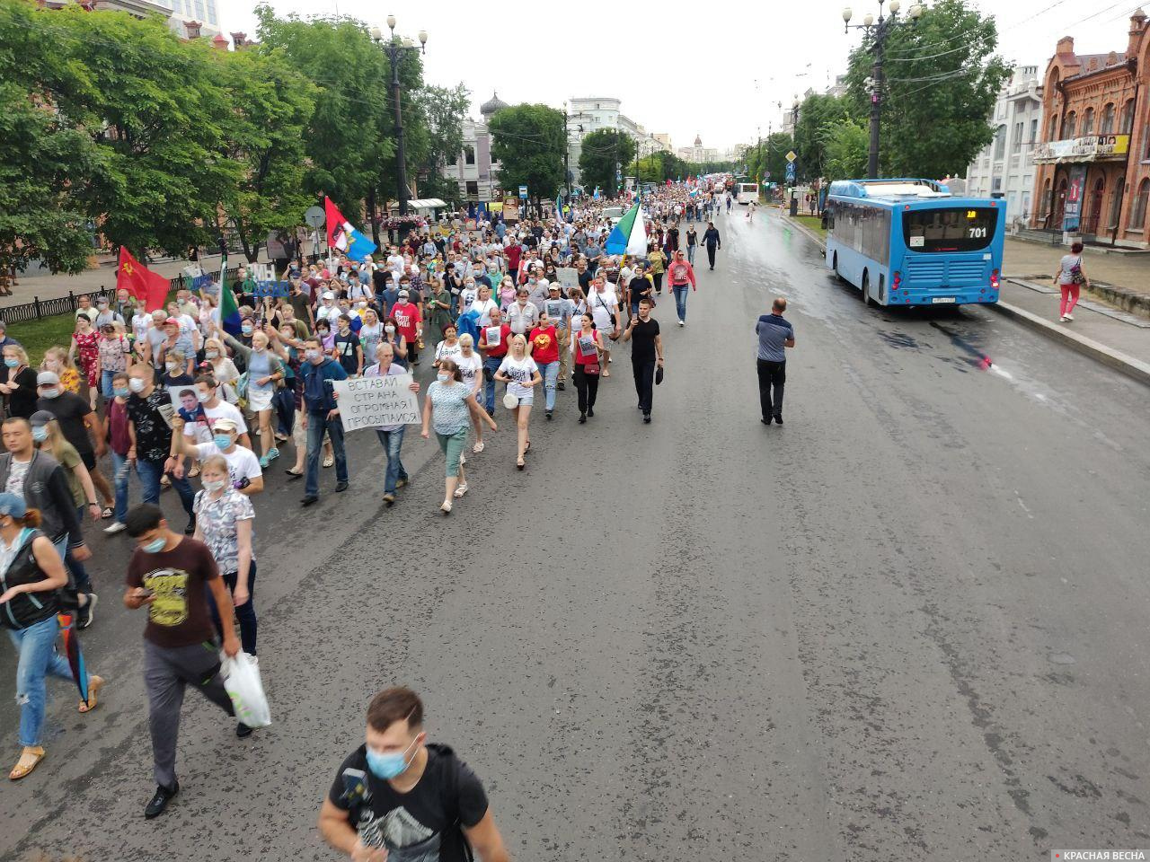 For the “Far Eastern Confederation”? Protests continued in Khabarovsk - Politics, Sergey Furgal, Khabarovsk, Rally, Reportage, Protest, Longpost