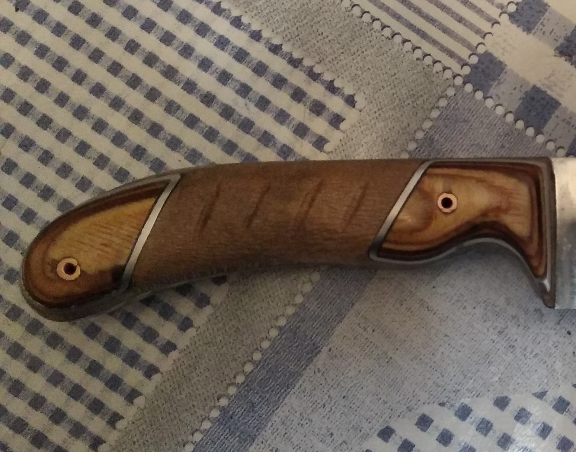 I tried to make a knife. Liked. Now I've put this thing on stream - My, Knife, Etching, Longpost, Manufacturing